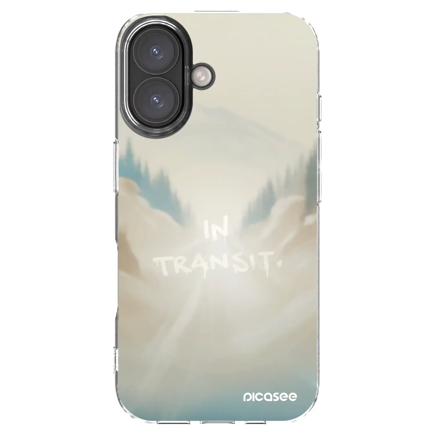 Silikonový průhledný obal pro Apple iPhone 16 - IN TRANSIT