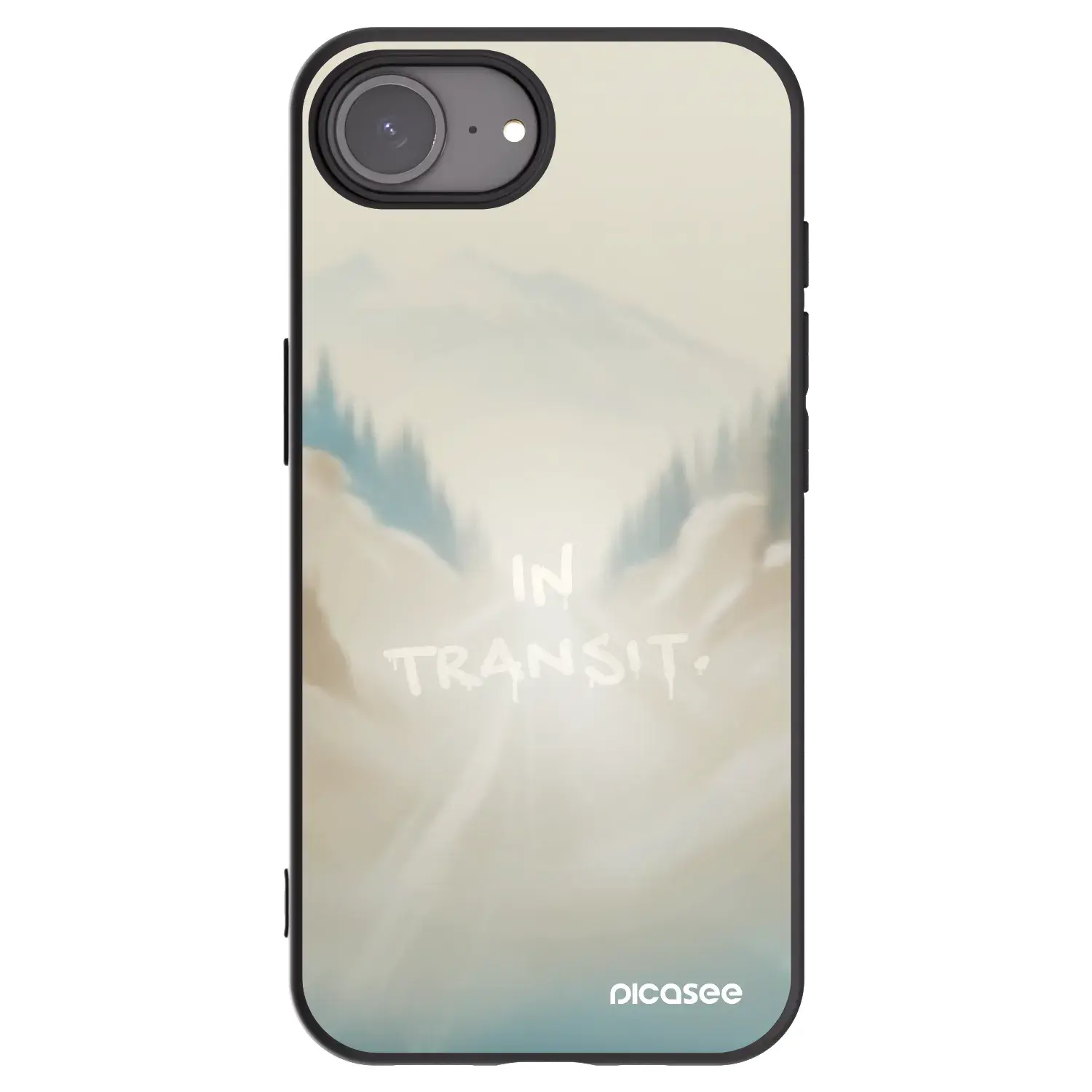 Silikonový černý obal pro Apple iPhone 16e - IN TRANSIT