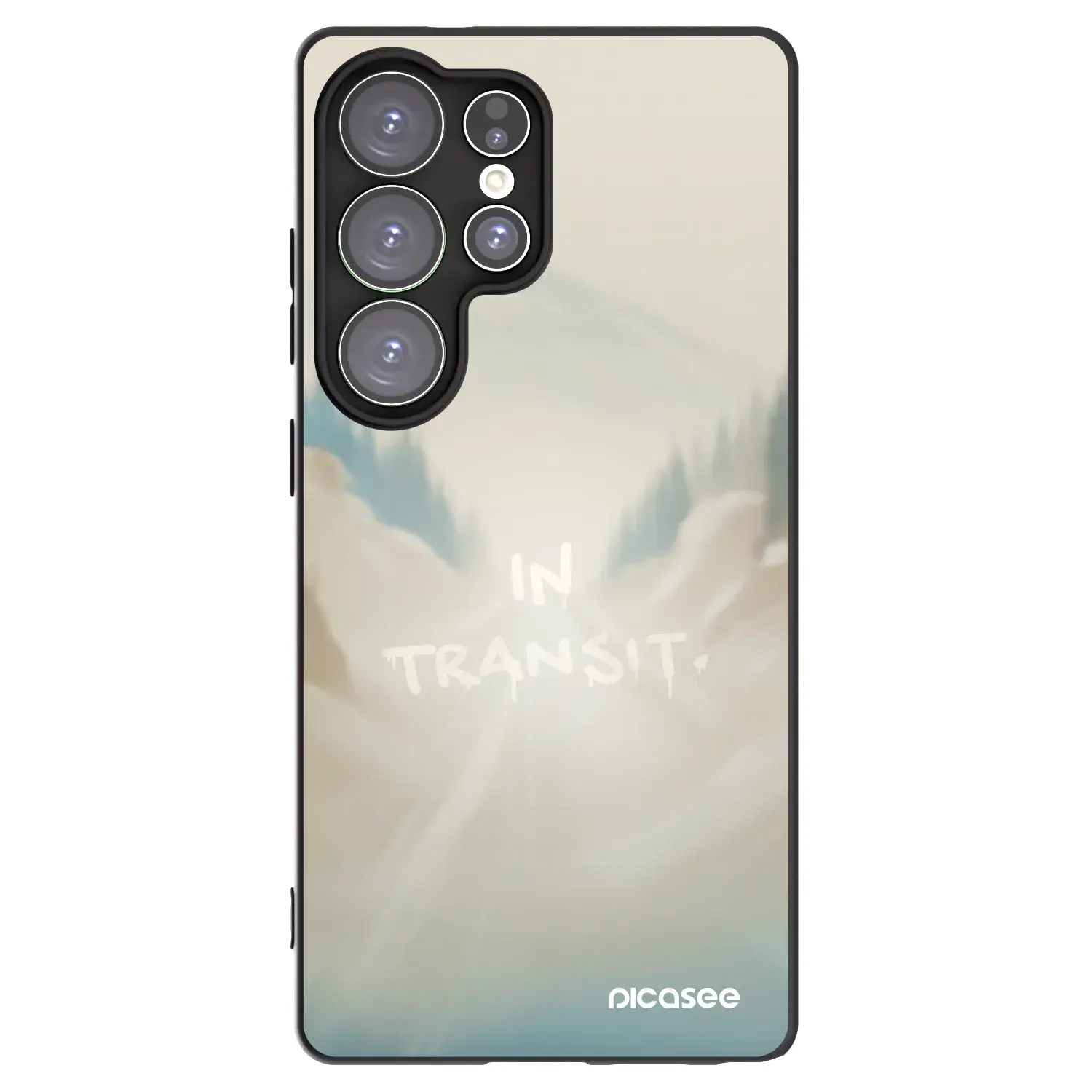 Silikonový černý obal pro Samsung Galaxy S25 Ultra 5G - IN TRANSIT