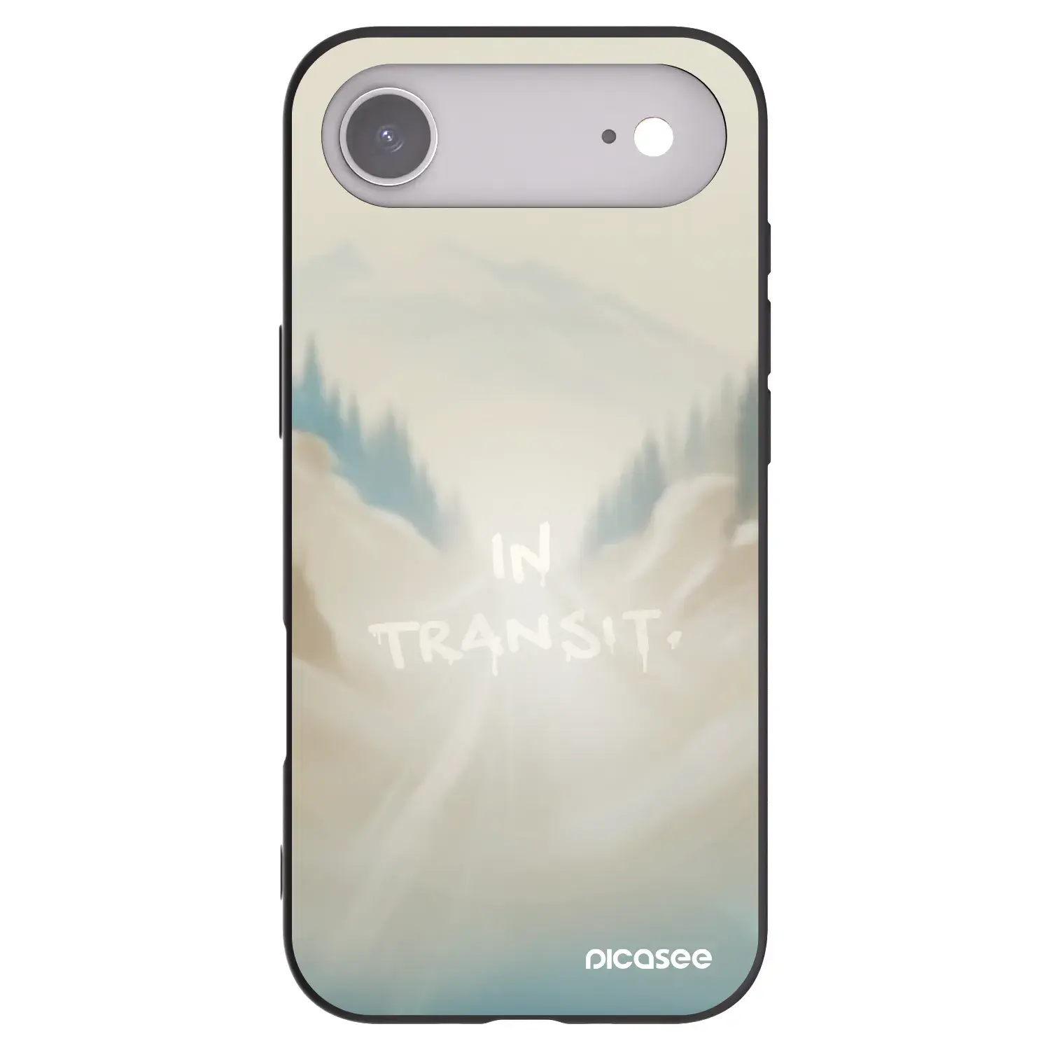 Silikonový černý obal pro Apple iPhone Air - IN TRANSIT
