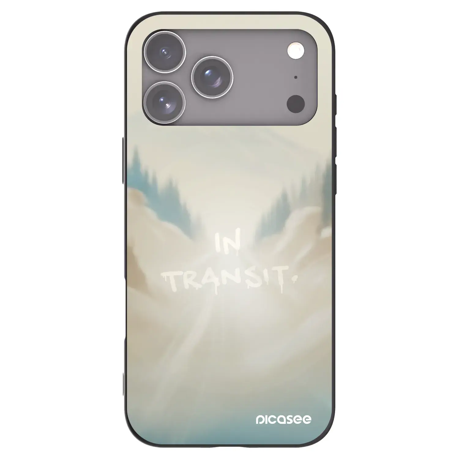 Silikonový černý obal pro Apple iPhone 17 Pro Max - IN TRANSIT