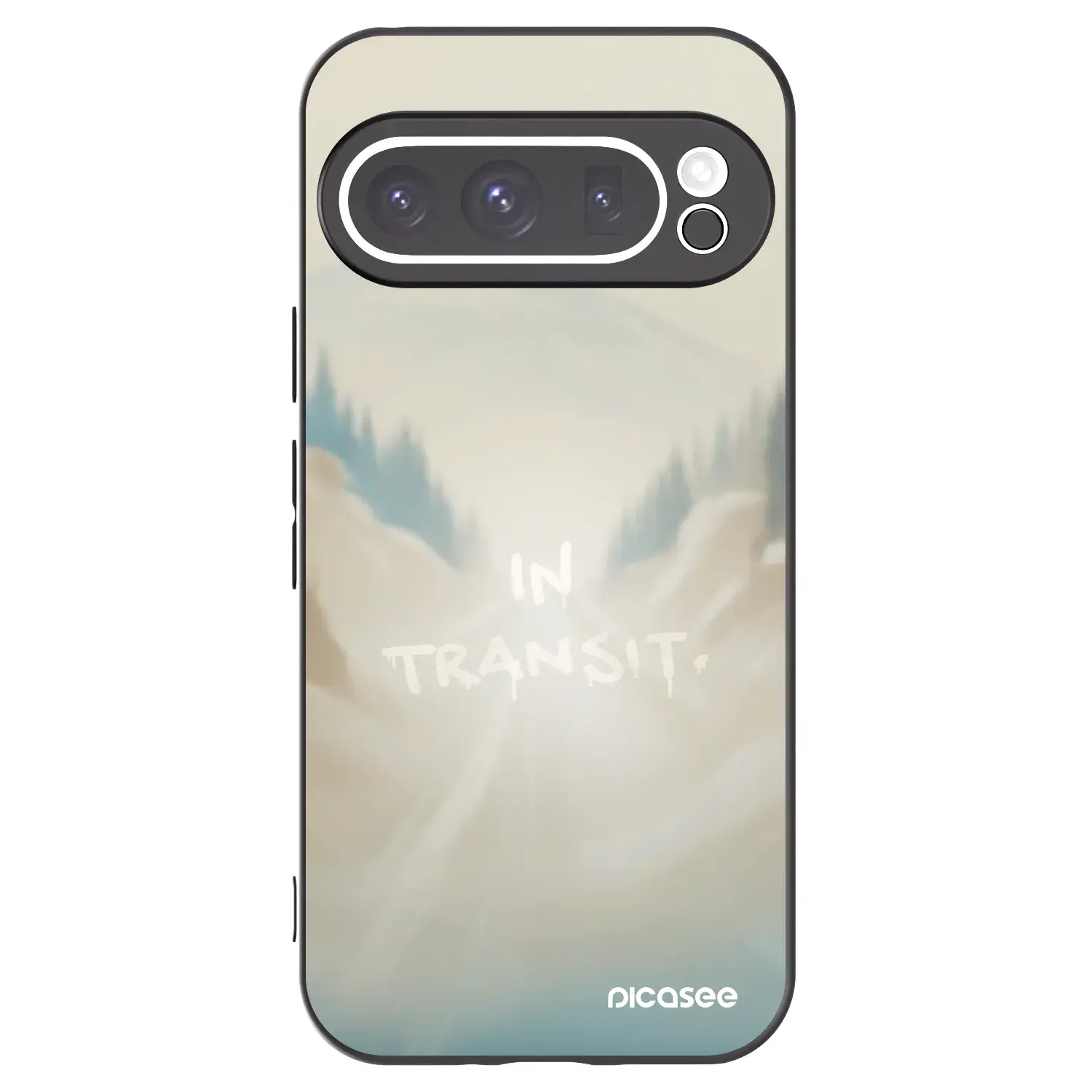 Silikonový černý obal pro Google Pixel 9 Pro XL - IN TRANSIT