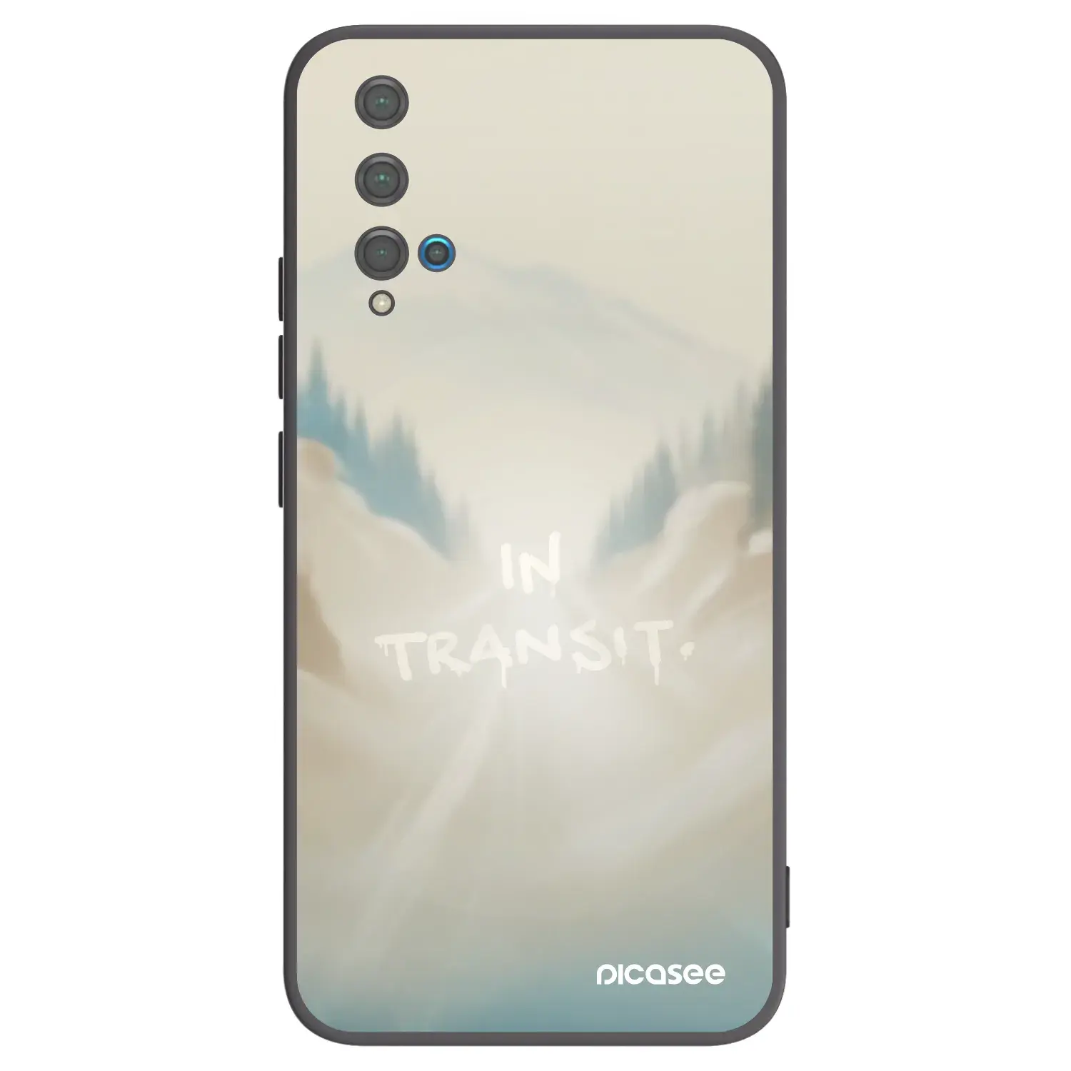Silikonový černý obal pro Huawei Nova 5T - IN TRANSIT