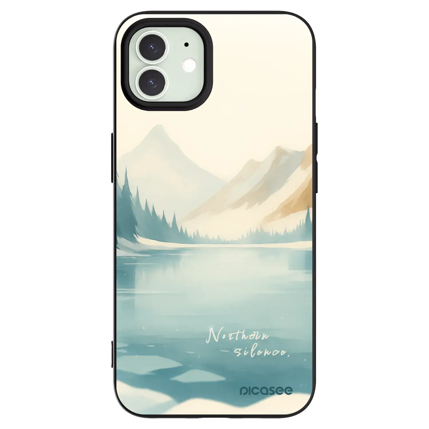 Silikonový černý obal pro Apple iPhone 12 - NOTHERN SILENCE