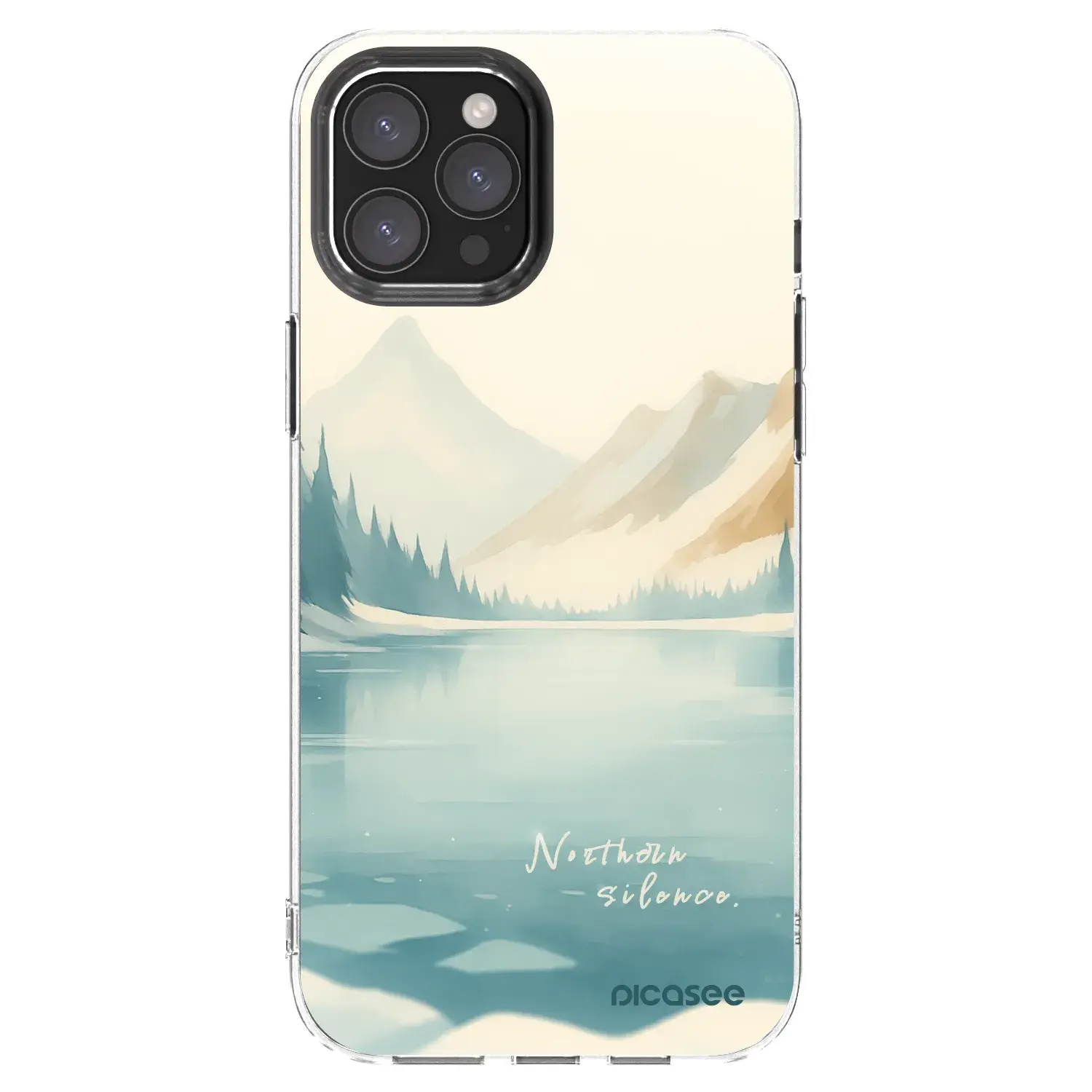Silikonový průhledný obal pro Apple iPhone 12 Pro Max - NOTHERN SILENCE