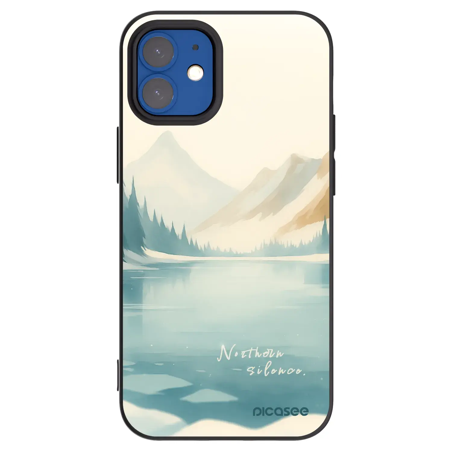 Silikonový černý obal pro Apple iPhone 12 mini - NOTHERN SILENCE