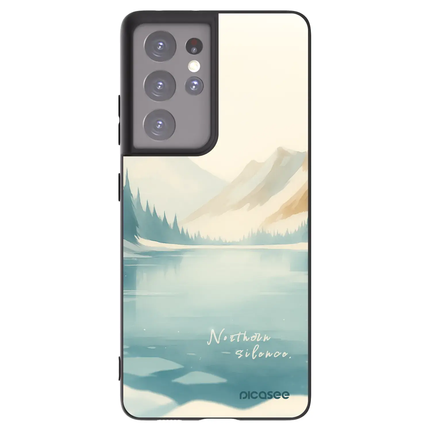 Silikonový černý obal pro Samsung Galaxy S21 Ultra 5G G998B - NOTHERN SILENCE