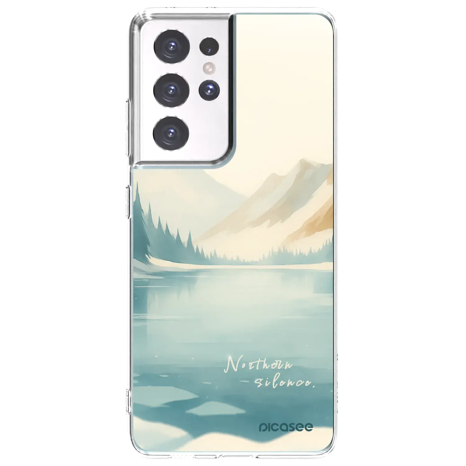 Silikonový průhledný obal pro Samsung Galaxy S21 Ultra 5G G998B - NOTHERN SILENCE