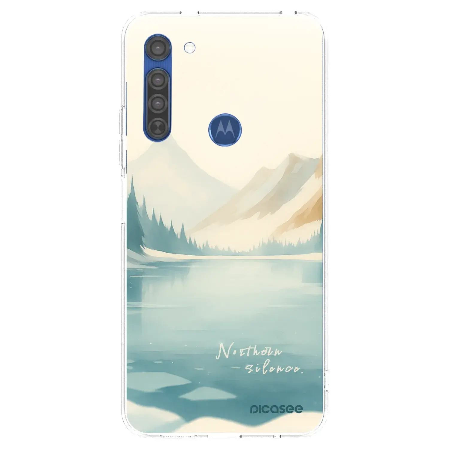 Silikonový průhledný obal pro Motorola Moto G8 - NOTHERN SILENCE