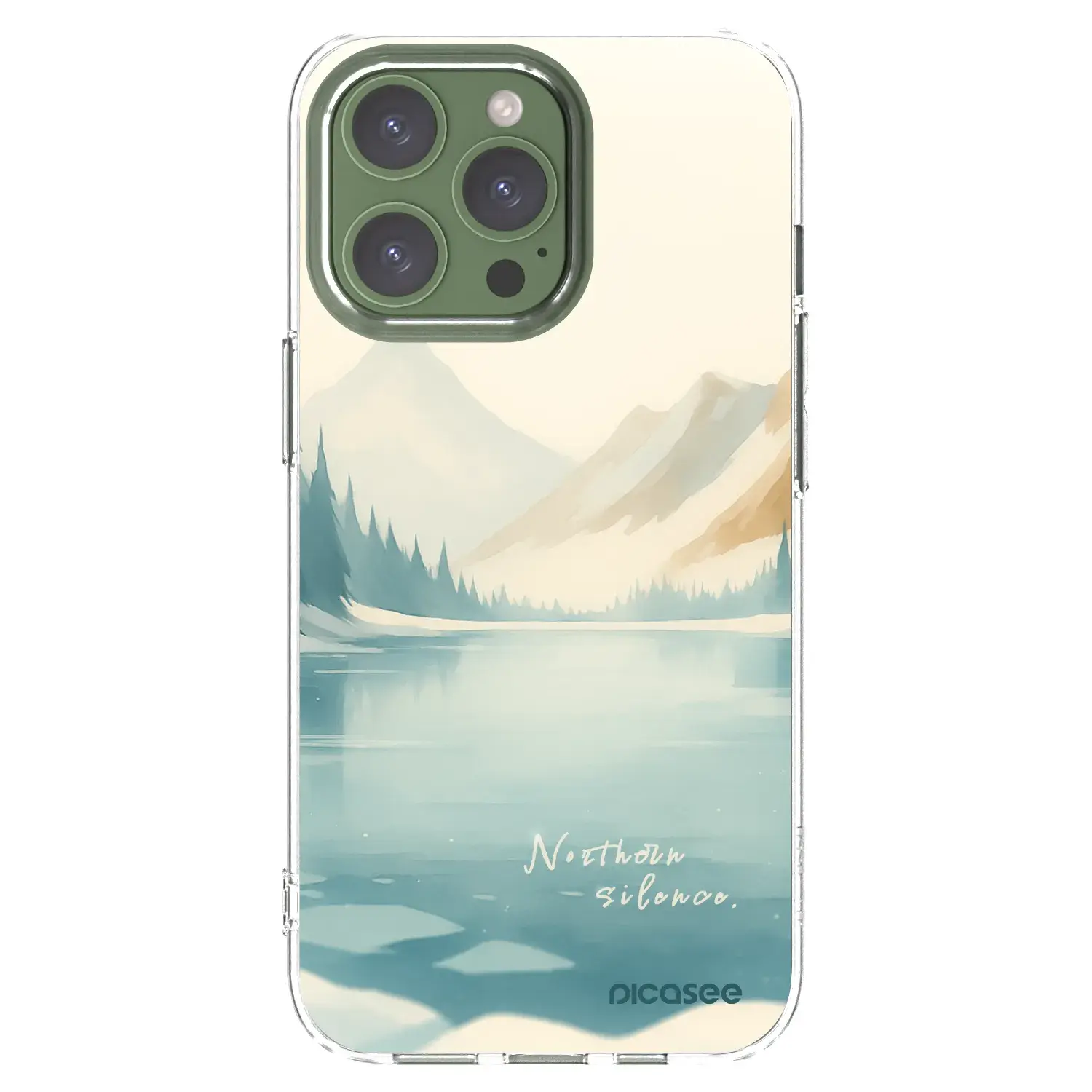 Silikonový průhledný obal pro Apple iPhone 13 Pro - NOTHERN SILENCE