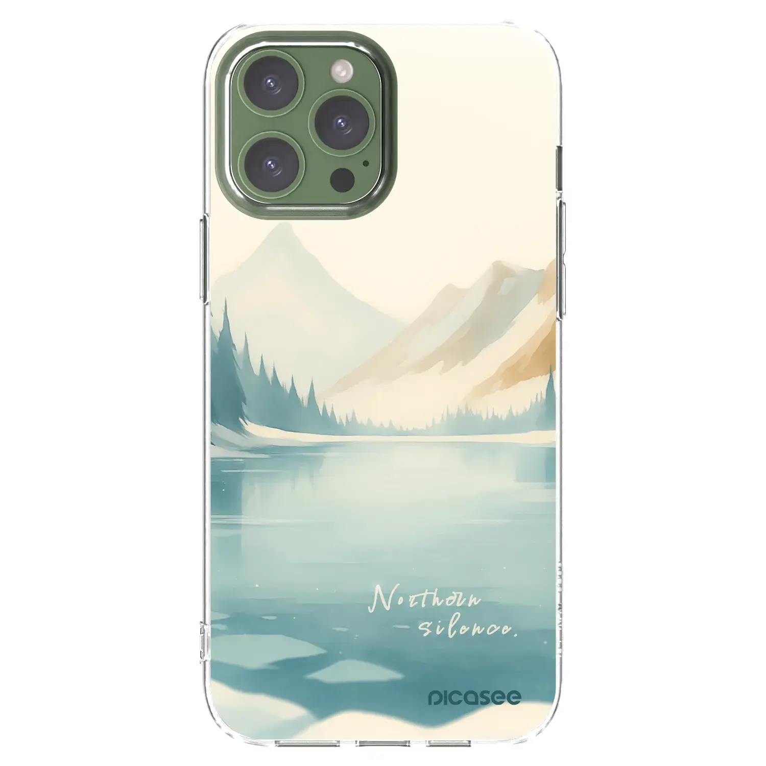Silikonový průhledný obal pro Apple iPhone 13 Pro Max - NOTHERN SILENCE