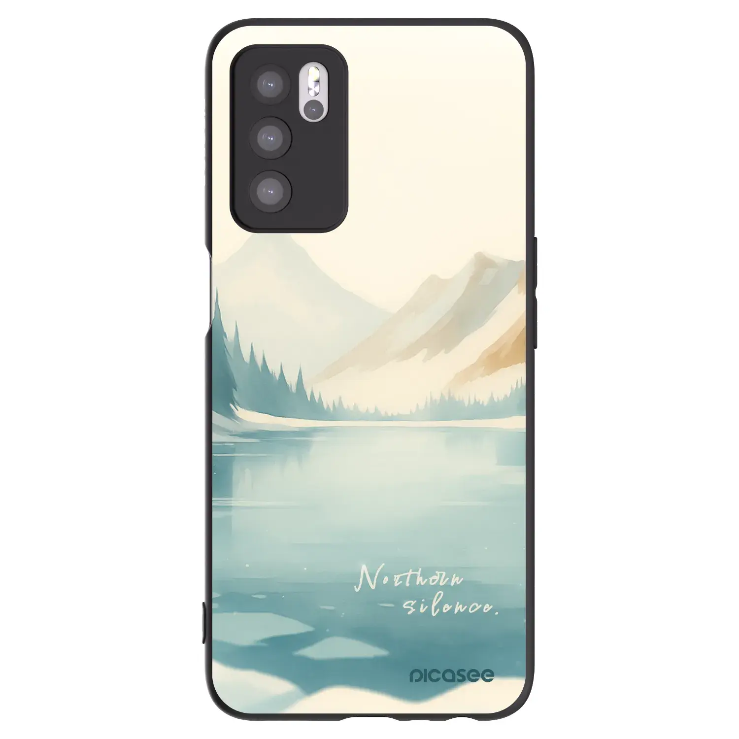 Silikonový černý obal pro OPPO A16s - NOTHERN SILENCE