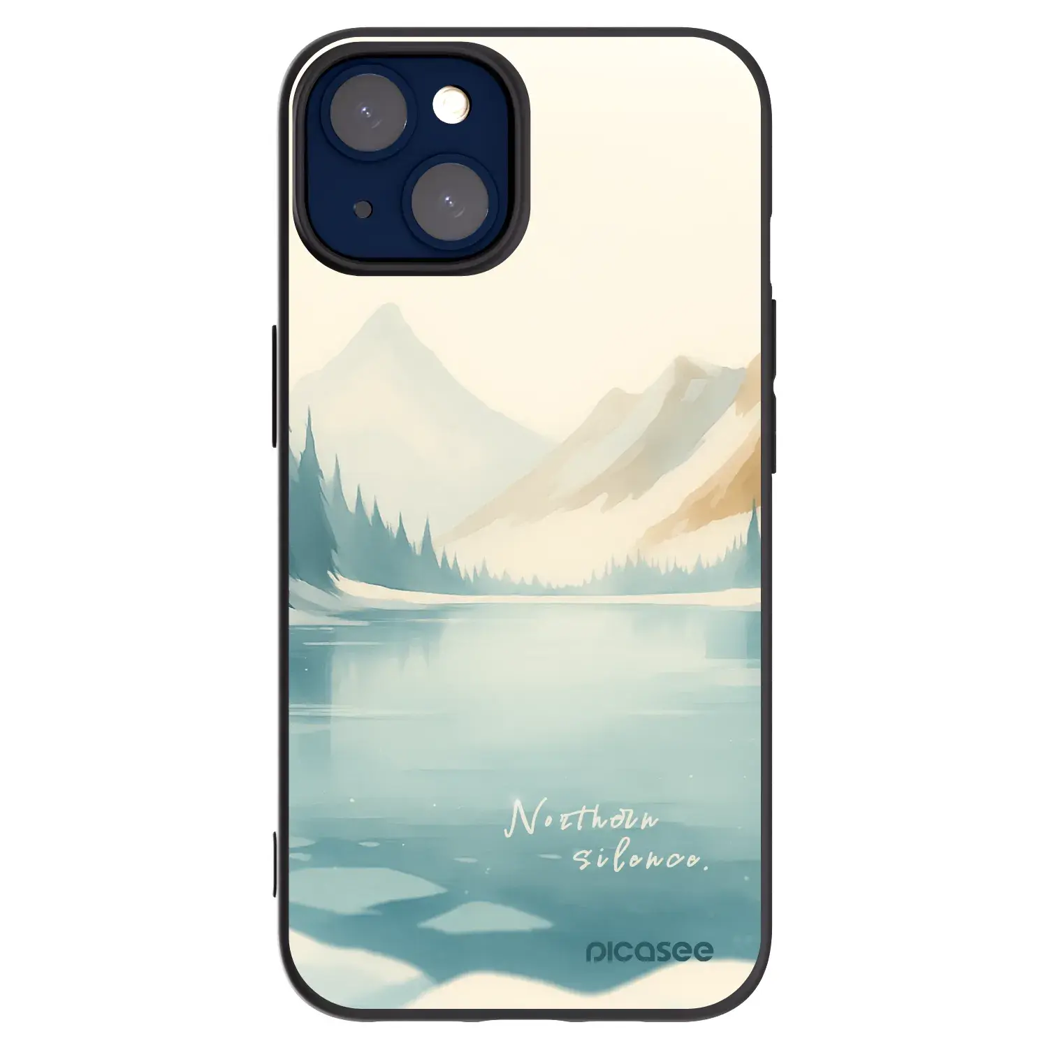 Silikonový černý obal pro Apple iPhone 14 - NOTHERN SILENCE