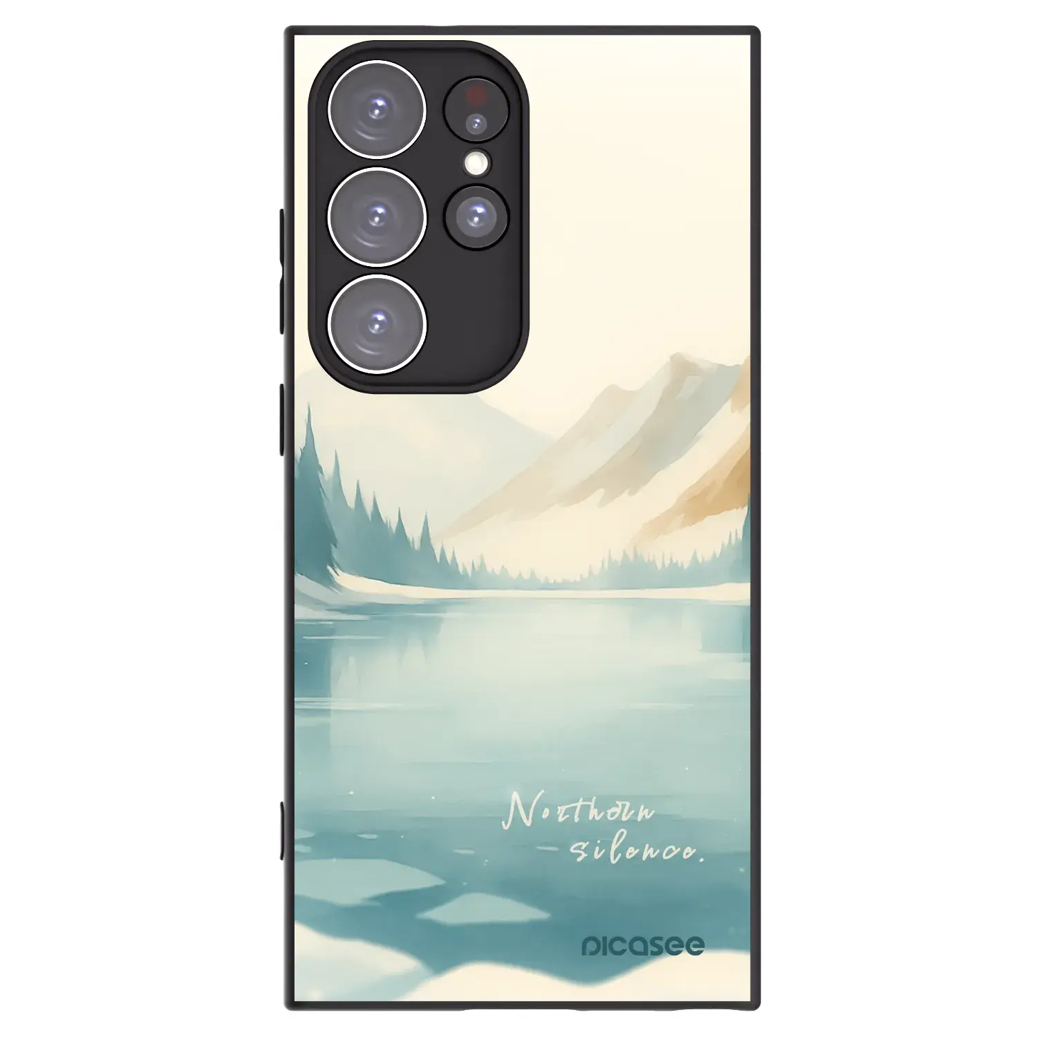 Silikonový černý obal pro Samsung Galaxy S23 Ultra 5G - NOTHERN SILENCE