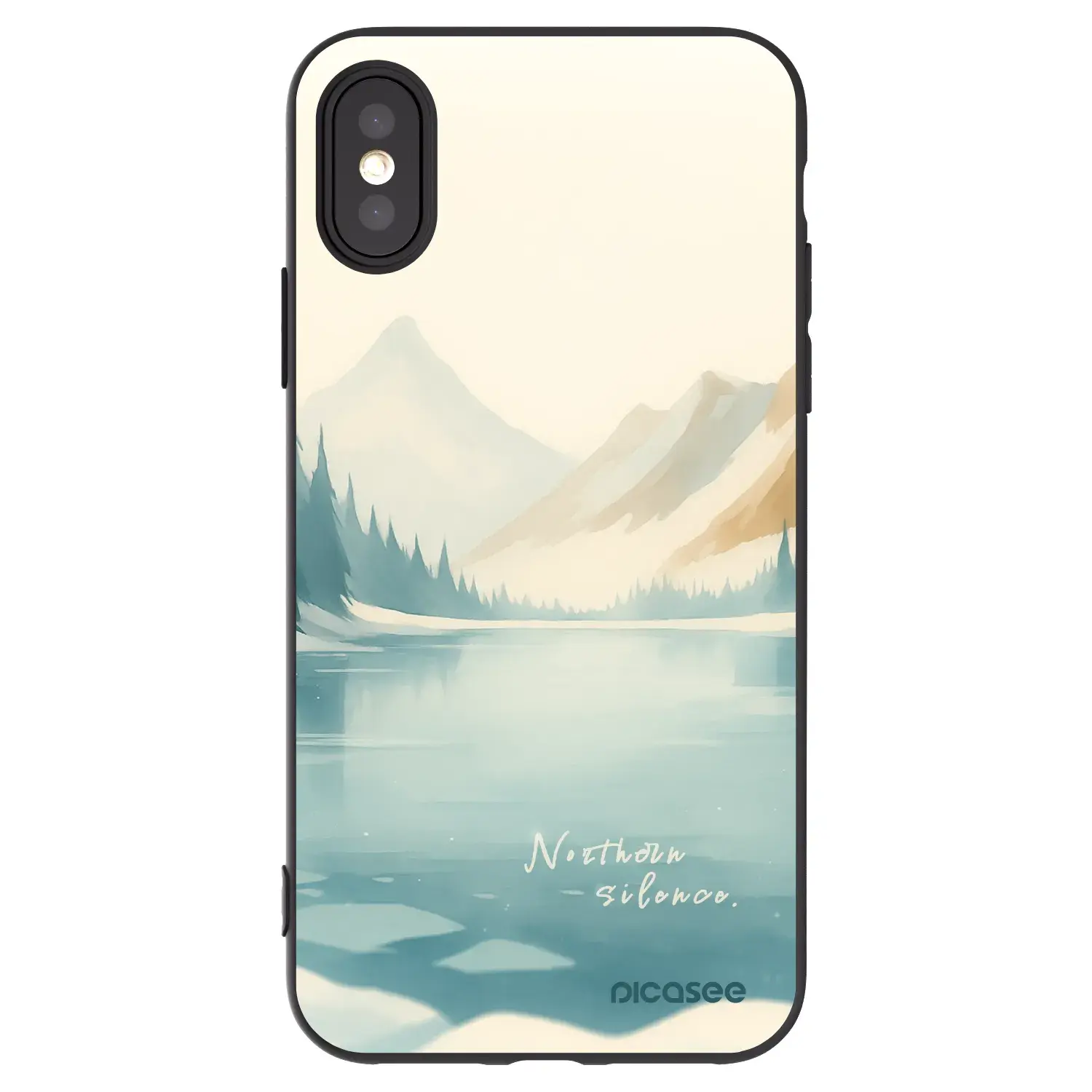Silikonový černý obal pro Apple iPhone X/XS - NOTHERN SILENCE