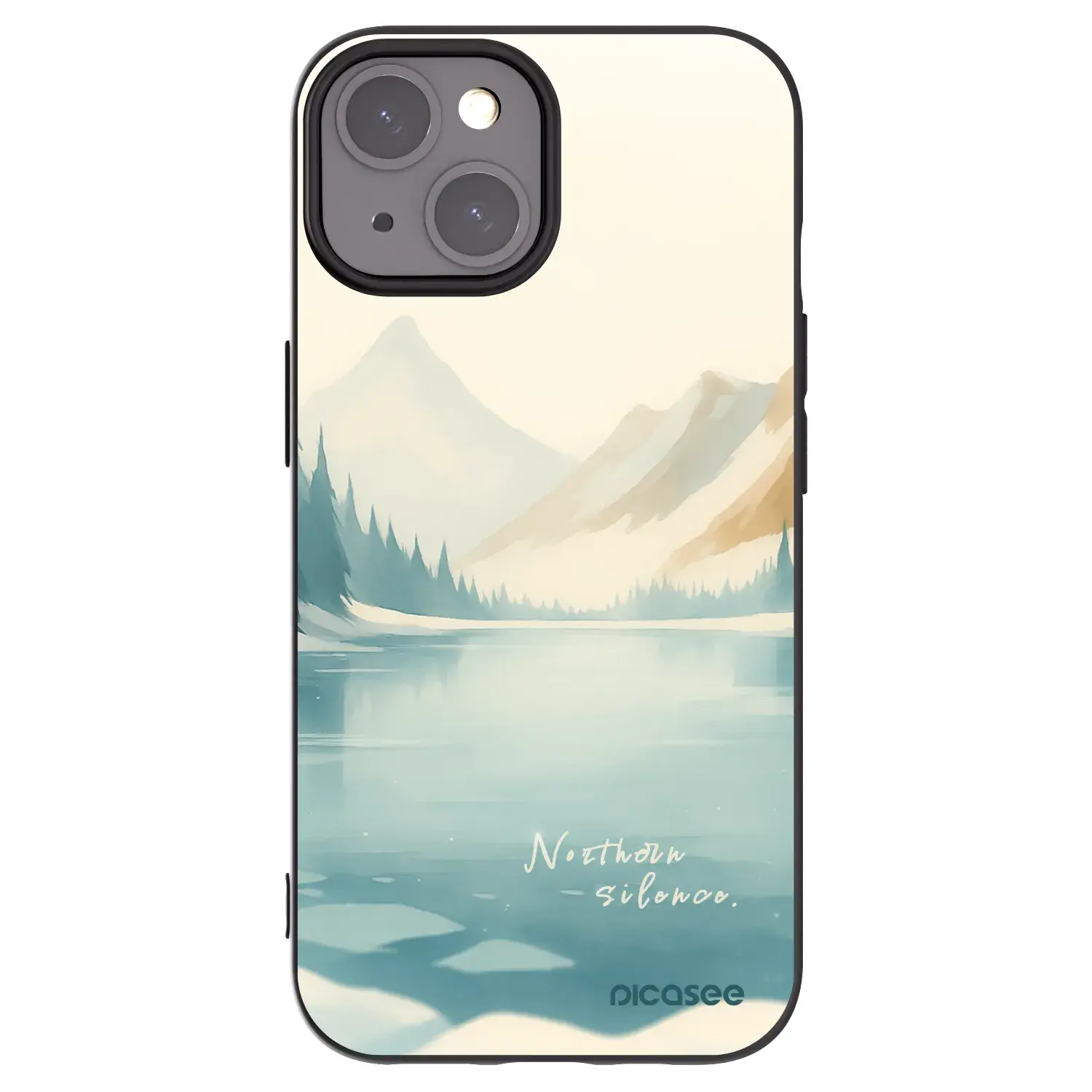 Silikonový černý obal pro Apple iPhone 15 - NOTHERN SILENCE