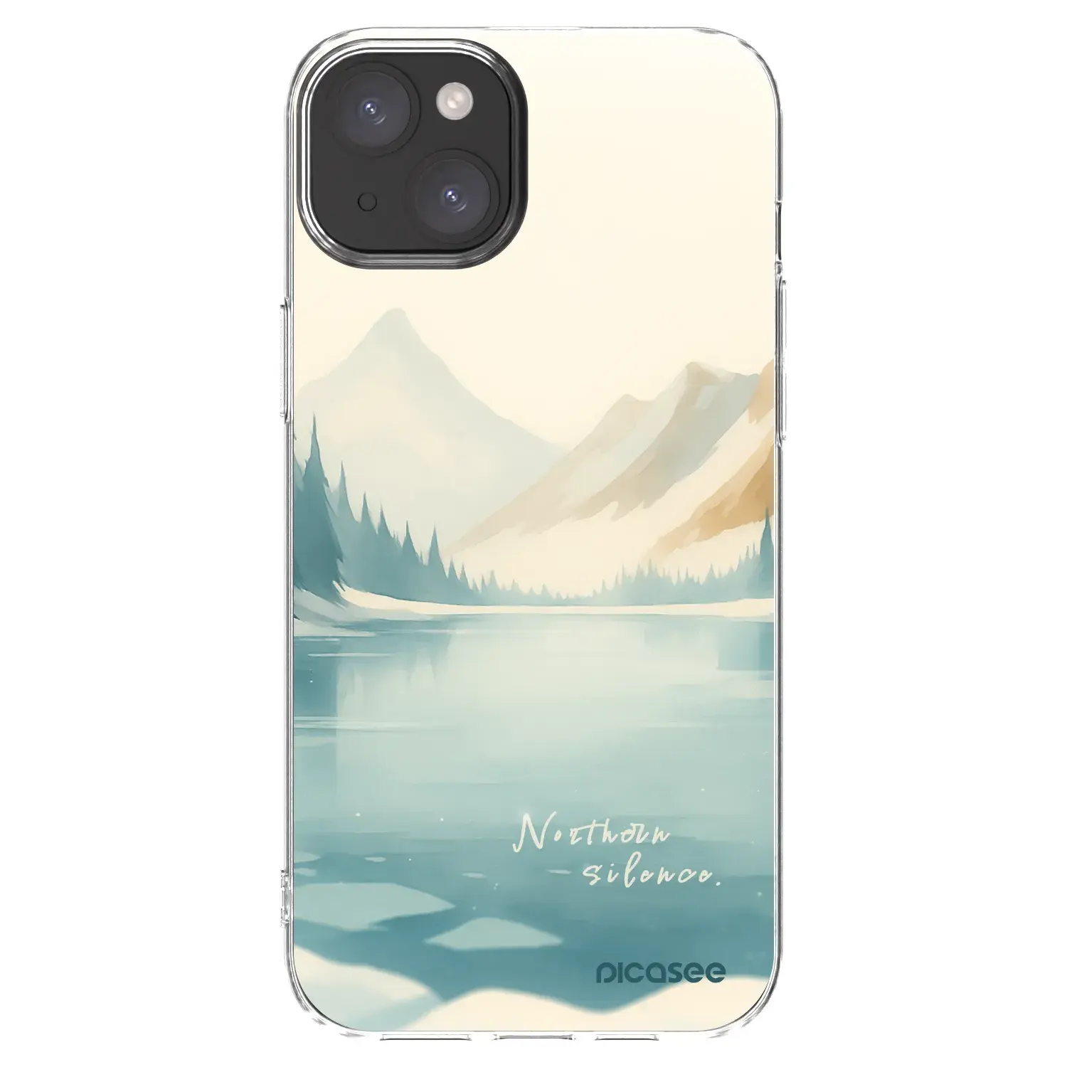 Silikonový průhledný obal pro Apple iPhone 15 Plus - NOTHERN SILENCE