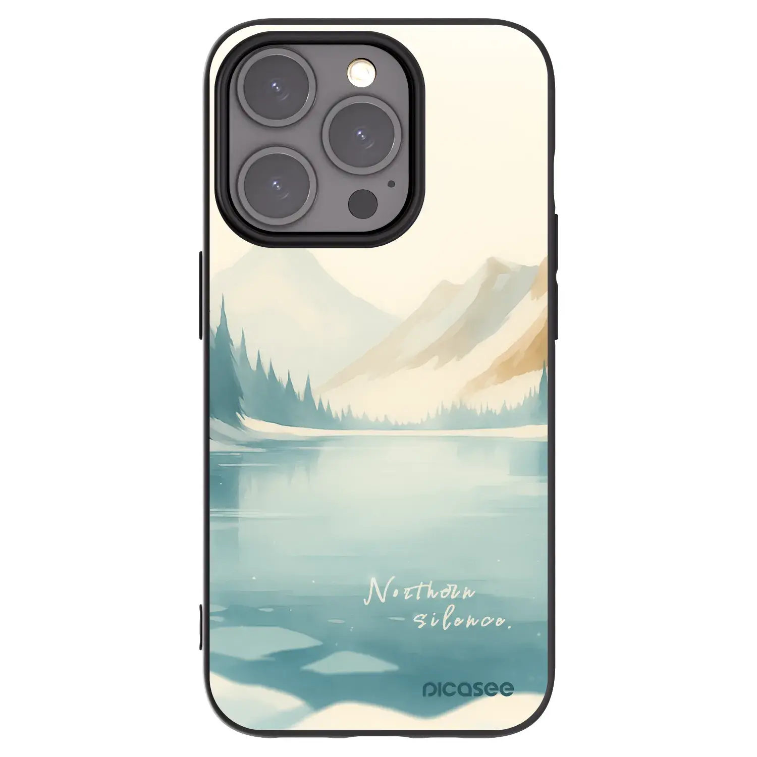 Silikonový černý obal pro Apple iPhone 15 Pro - NOTHERN SILENCE