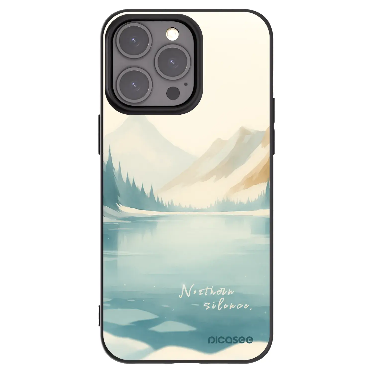 Silikonový černý obal pro Apple iPhone 15 Pro Max - NOTHERN SILENCE