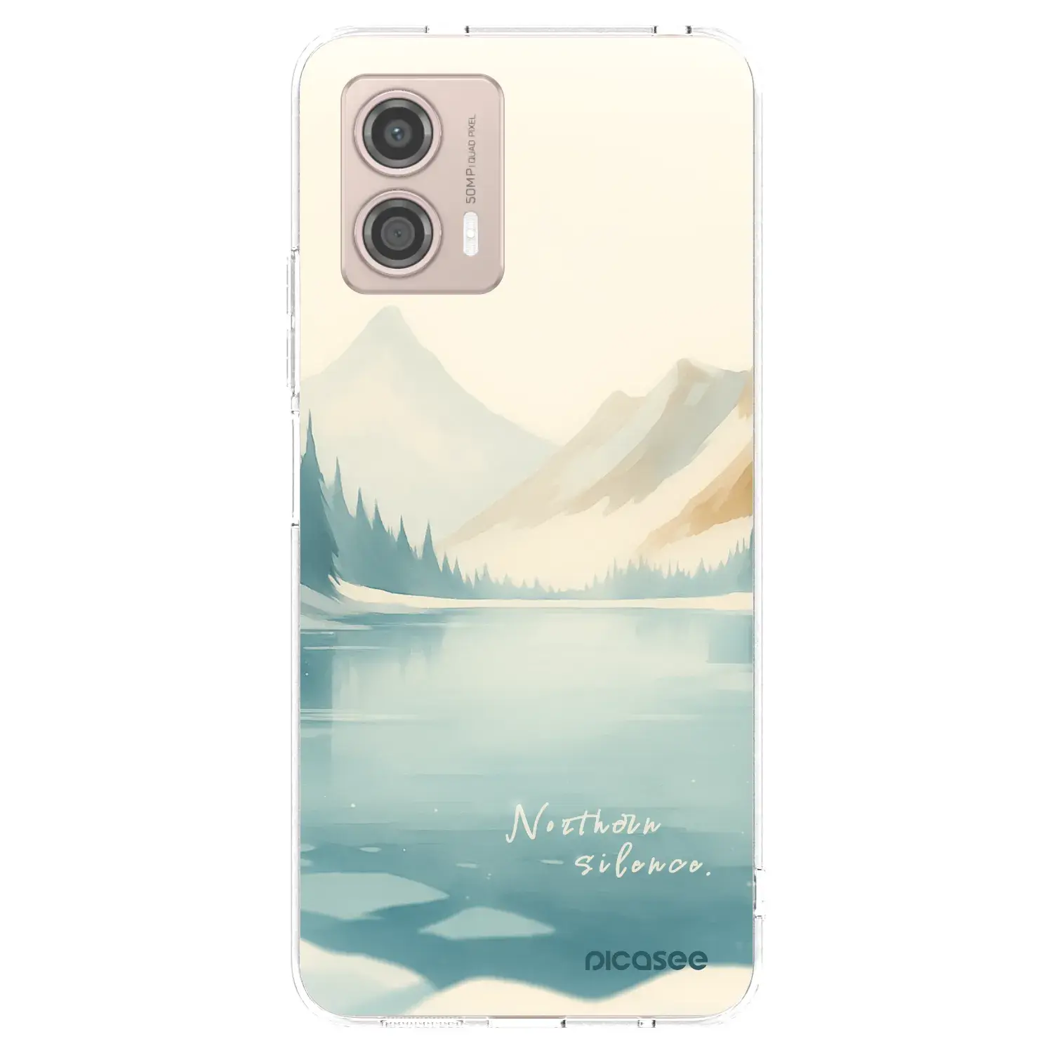 Silikonový průhledný obal pro Motorola Moto G53 5G - NOTHERN SILENCE