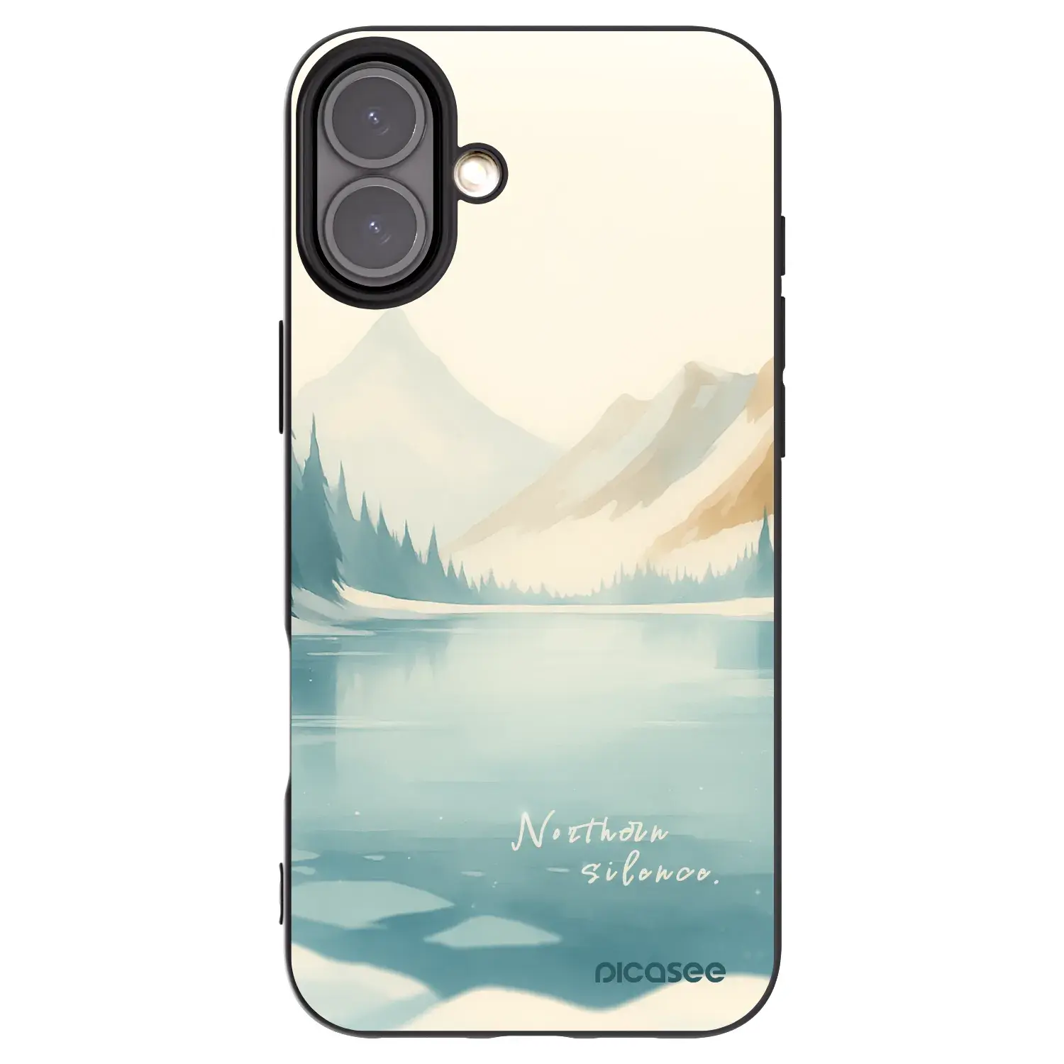 Silikonový černý obal pro Apple iPhone 16 Plus - NOTHERN SILENCE
