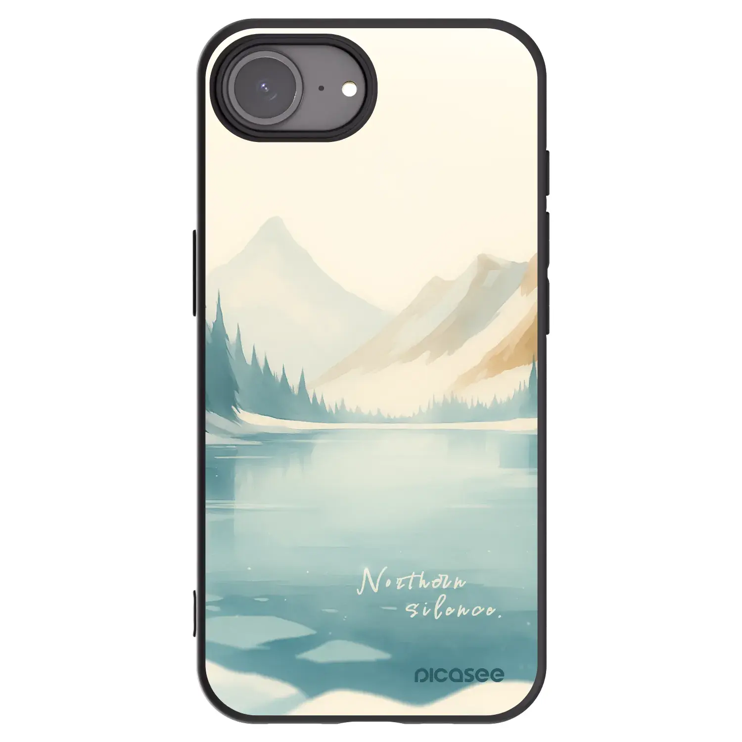 Silikonový černý obal pro Apple iPhone 16e - NOTHERN SILENCE