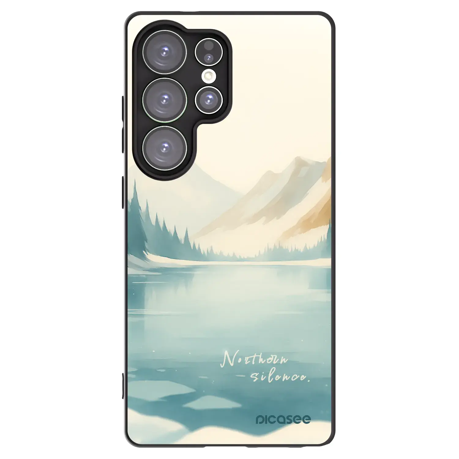 Silikonový černý obal pro Samsung Galaxy S25 Ultra 5G - NOTHERN SILENCE
