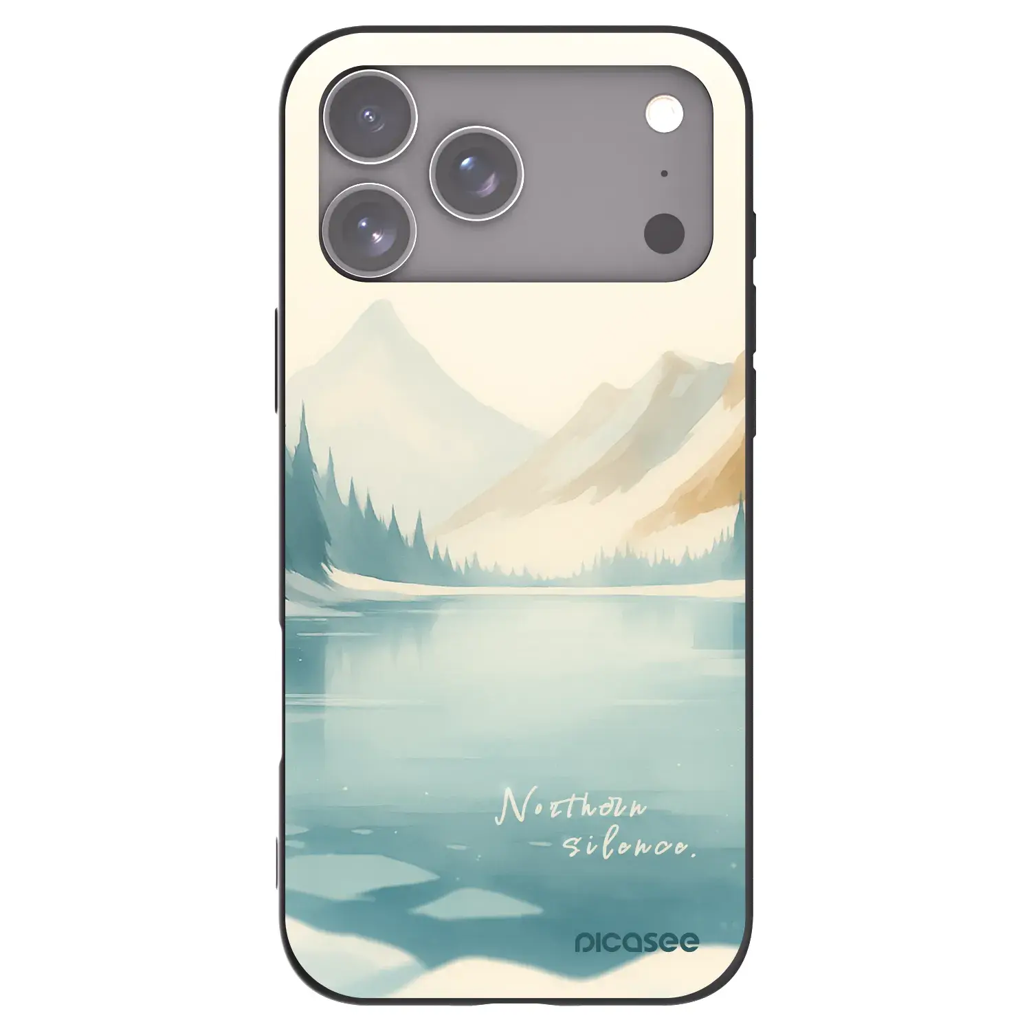 Silikonový černý obal pro Apple iPhone 17 Pro Max - NOTHERN SILENCE