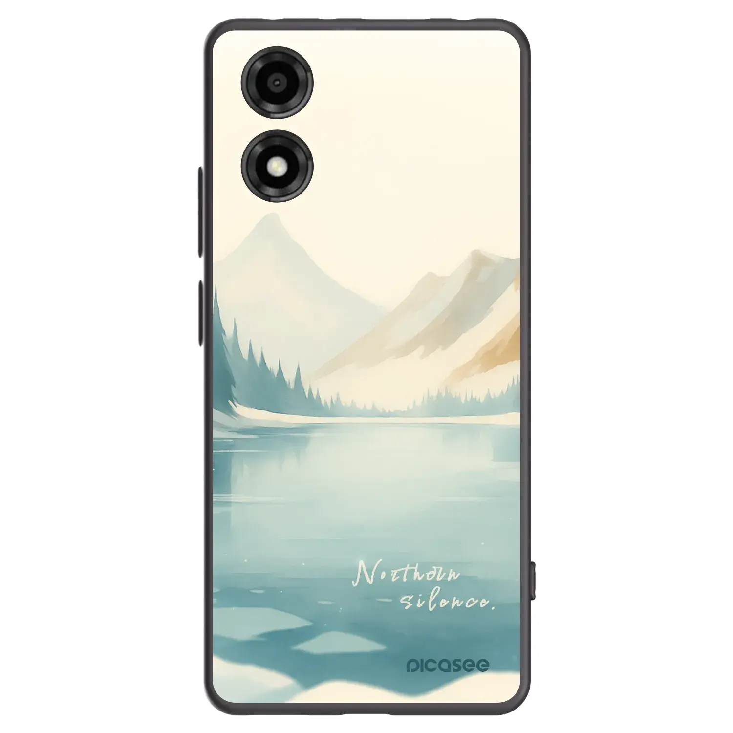 Silikonový černý obal pro Motorola Moto E14 - NOTHERN SILENCE