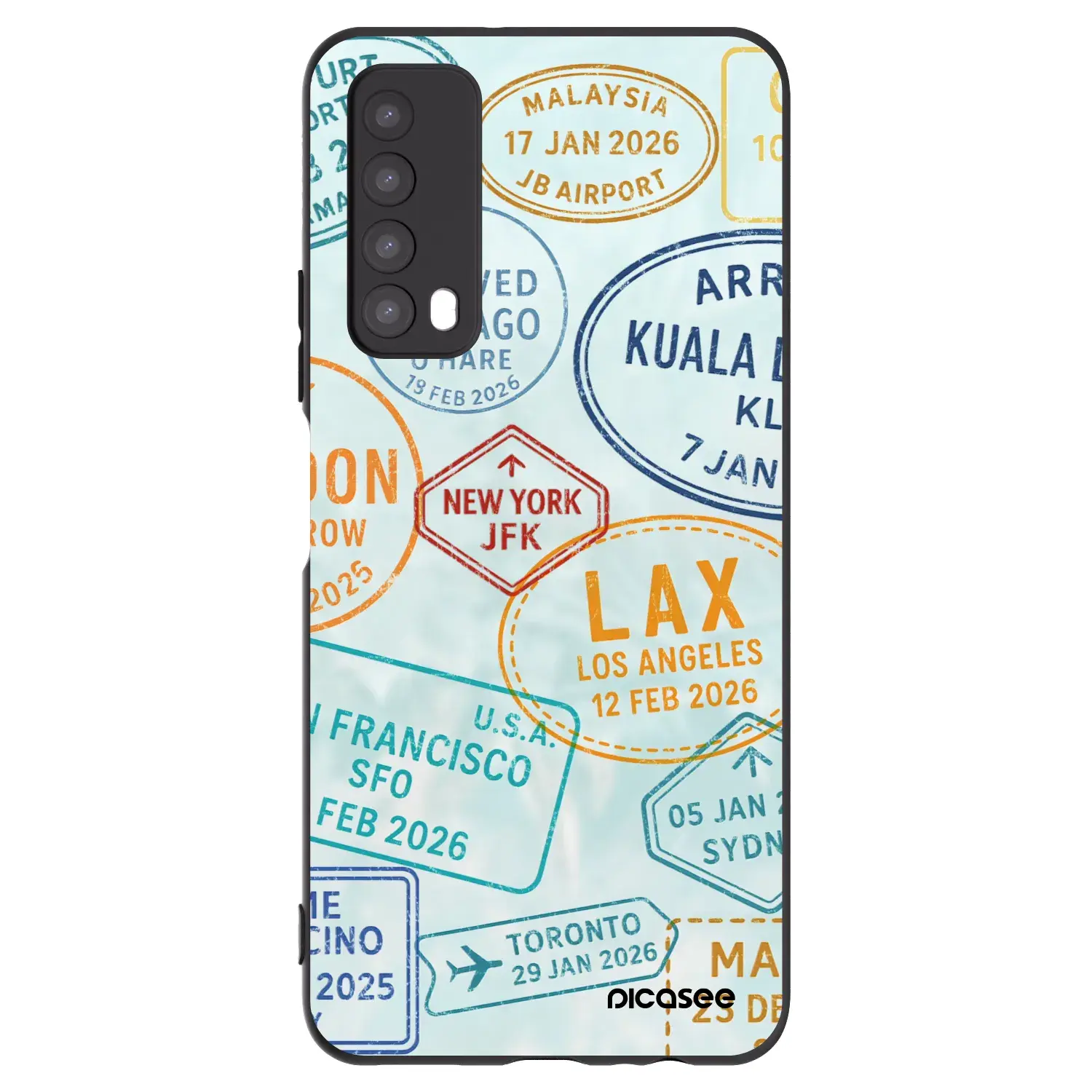 Silikonový černý obal pro Huawei P Smart 2021 - PASSPORT EDITION