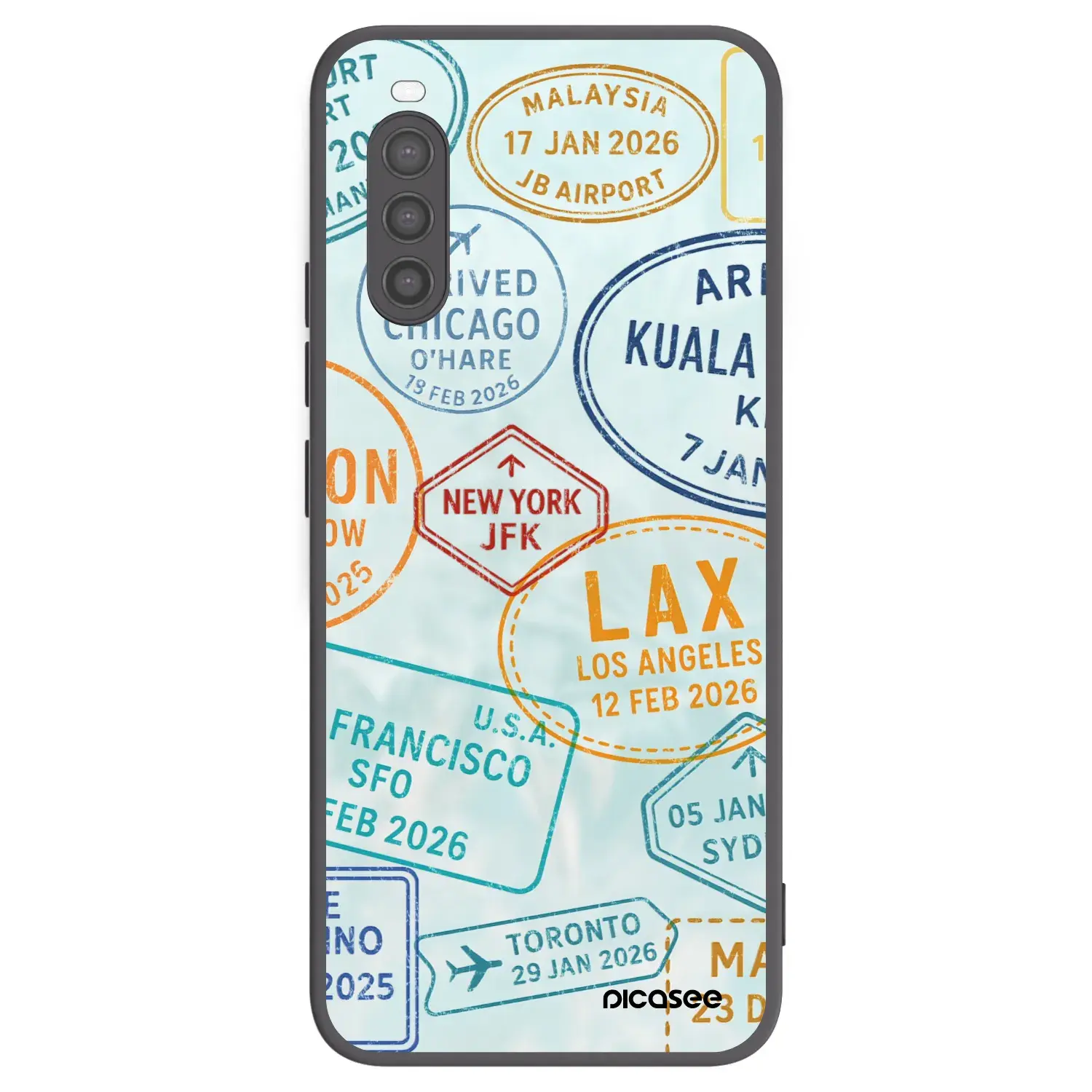 Silikonový černý obal pro Sony Xperia 10 II - PASSPORT EDITION