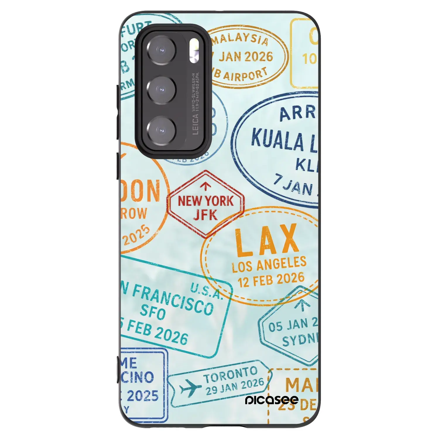 Silikonový černý obal pro Huawei P40 - PASSPORT EDITION
