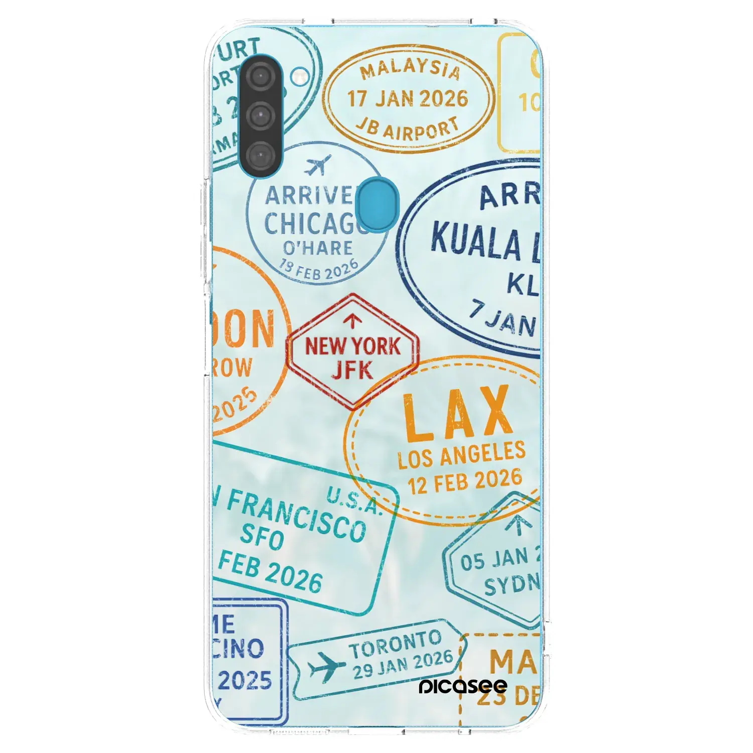 Silikonový průhledný obal pro Samsung Galaxy M11 - PASSPORT EDITION