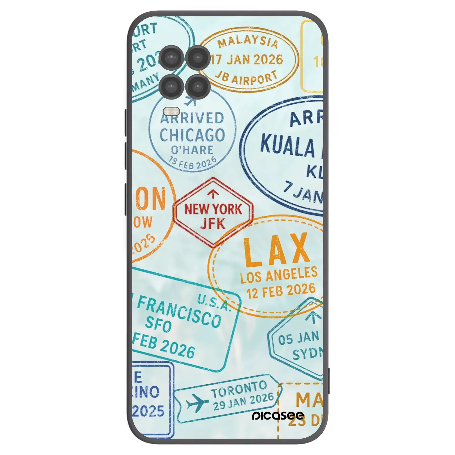 Silikonový černý obal pro Xiaomi Mi 10 Lite - PASSPORT EDITION