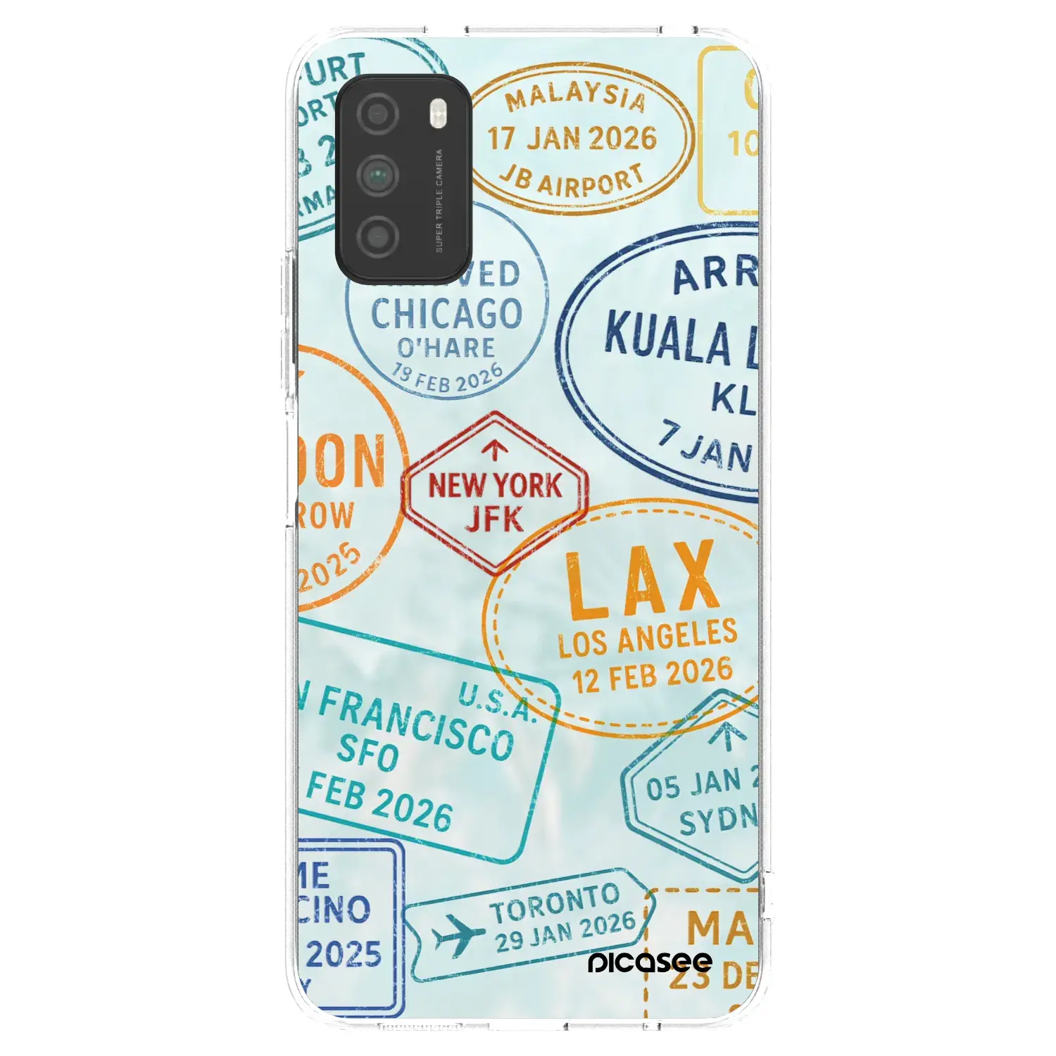 Silikonový průhledný obal pro Xiaomi Poco M3 - PASSPORT EDITION