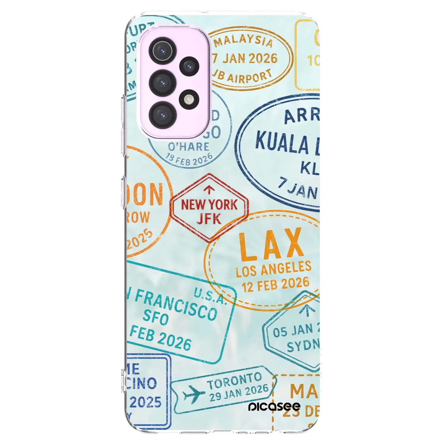 Silikonový průhledný obal pro Samsung Galaxy A32 5G A326B - PASSPORT EDITION