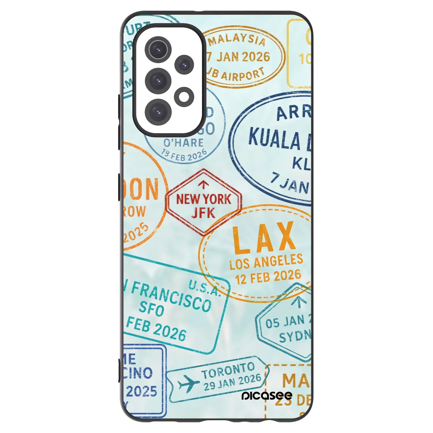 Silikonový černý obal pro Samsung Galaxy A32 5G A326B - PASSPORT EDITION
