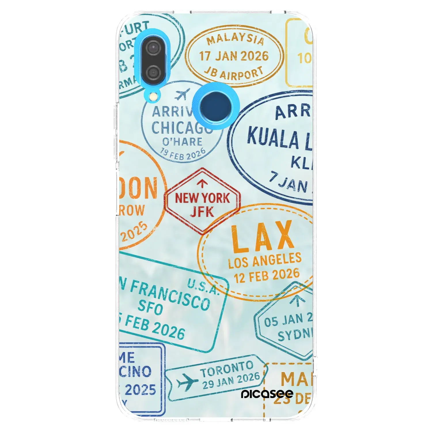 Silikonový průhledný obal pro Huawei P20 Lite - PASSPORT EDITION