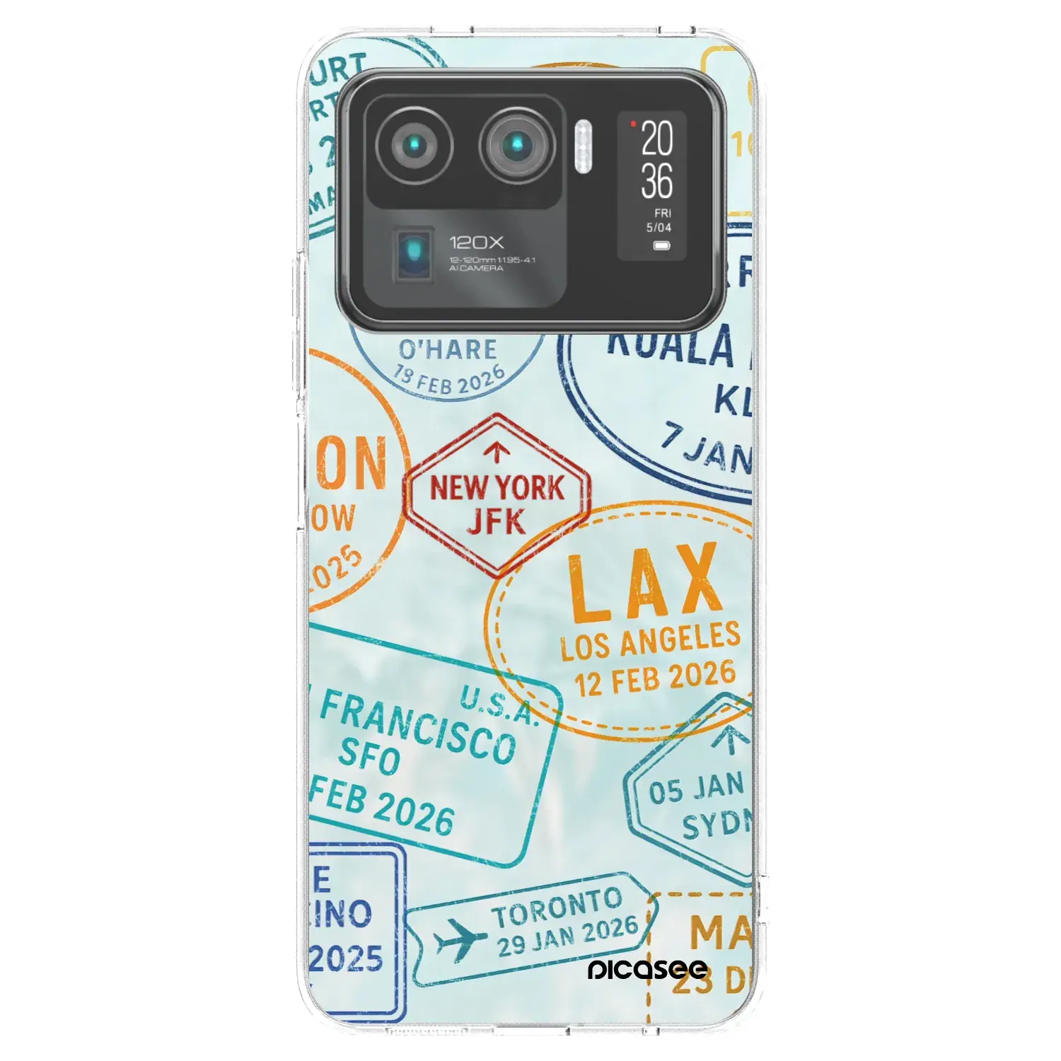 Silikonový průhledný obal pro Xiaomi Mi 11 Ultra - PASSPORT EDITION