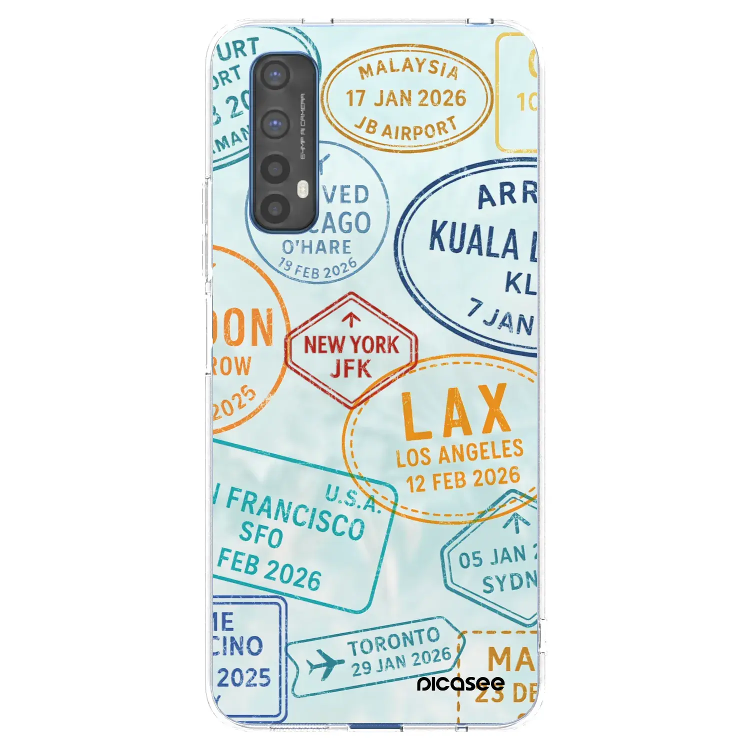 Silikonový průhledný obal pro Realme 7 - PASSPORT EDITION