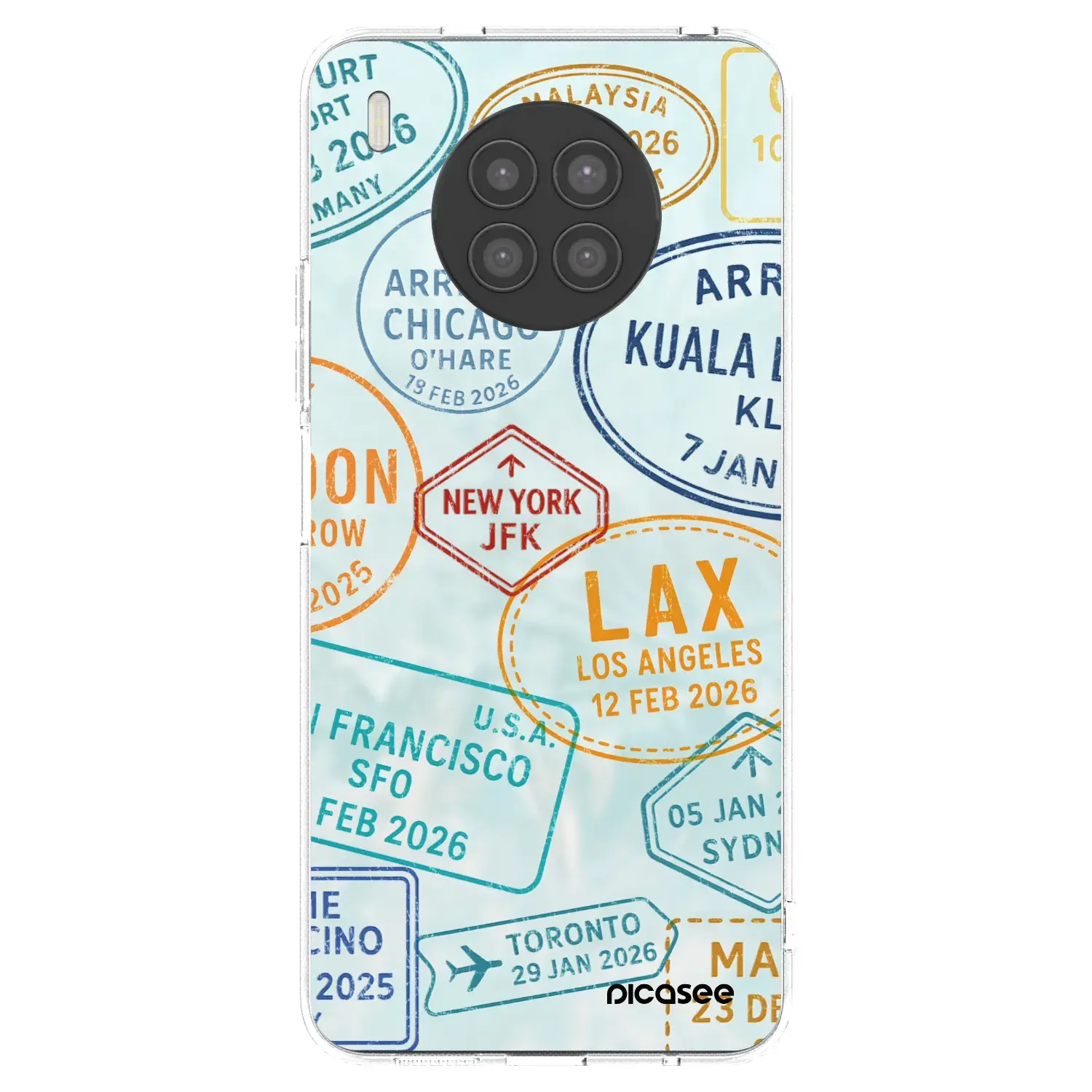 Silikonový průhledný obal pro Huawei Nova 8i - PASSPORT EDITION