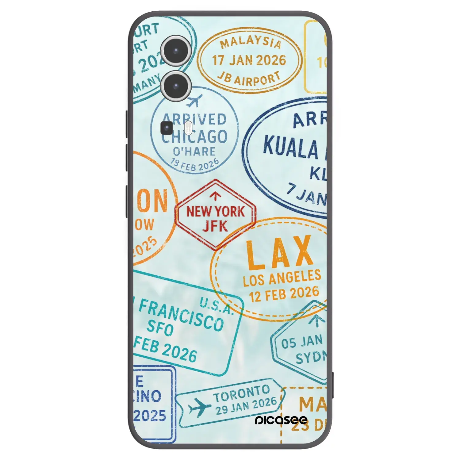Silikonový černý obal pro Vivo Y72 5G - PASSPORT EDITION