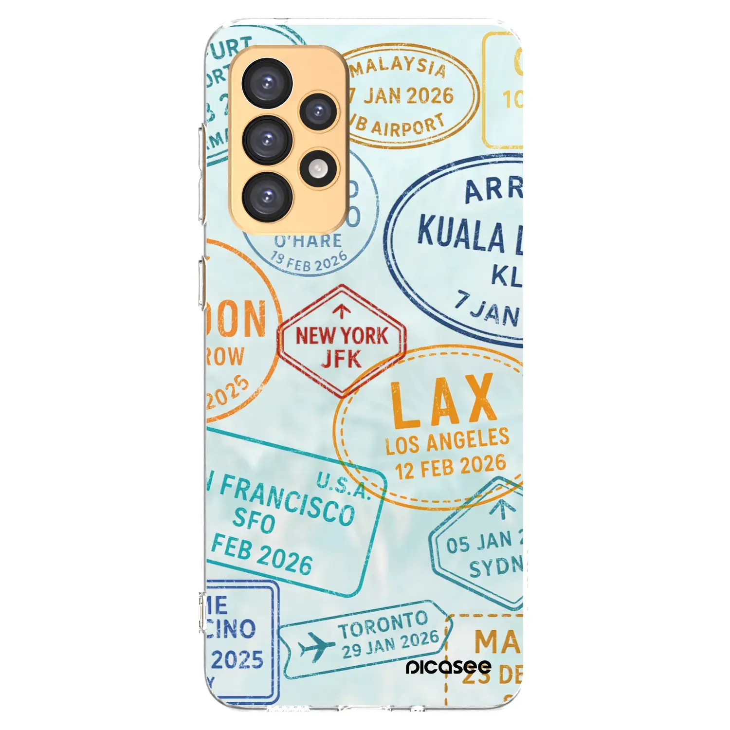 Silikonový průhledný obal pro Samsung Galaxy A33 5G A336 - PASSPORT EDITION