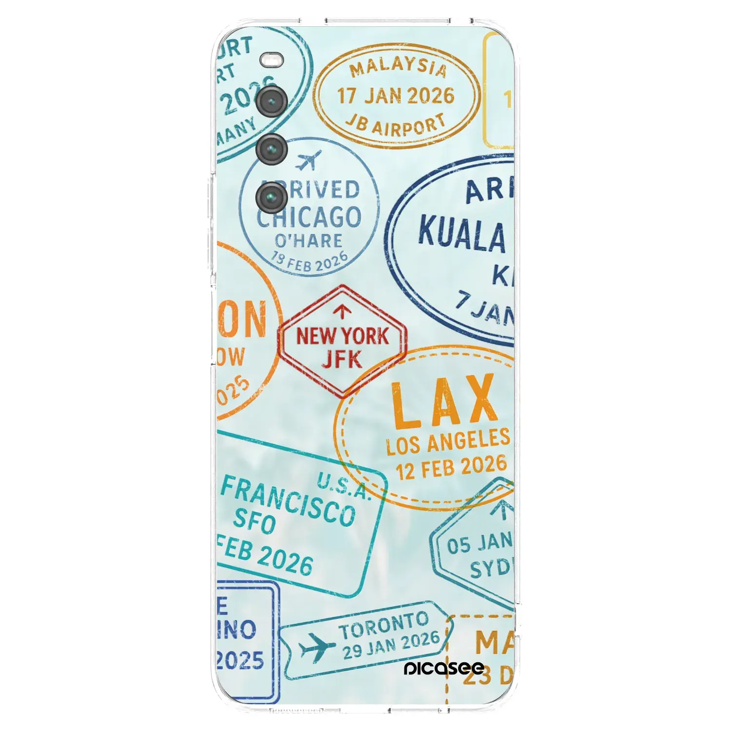 Silikonový průhledný obal pro Sony Xperia 10 IV 5G - PASSPORT EDITION