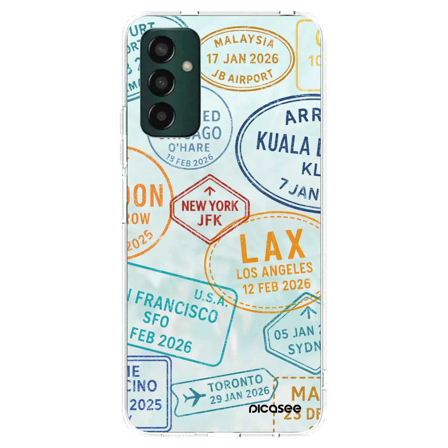 Silikonový průhledný obal pro Samsung Galaxy M13 M135F - PASSPORT EDITION