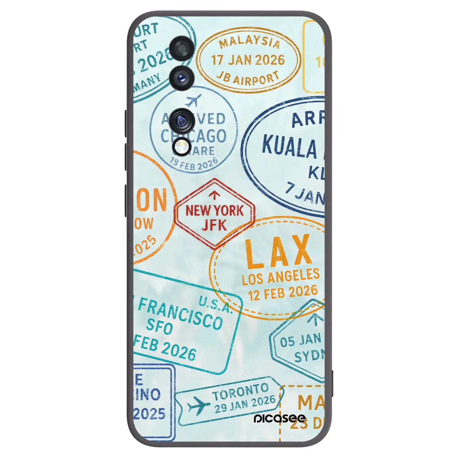 Silikonový černý obal pro Honor 70 - PASSPORT EDITION