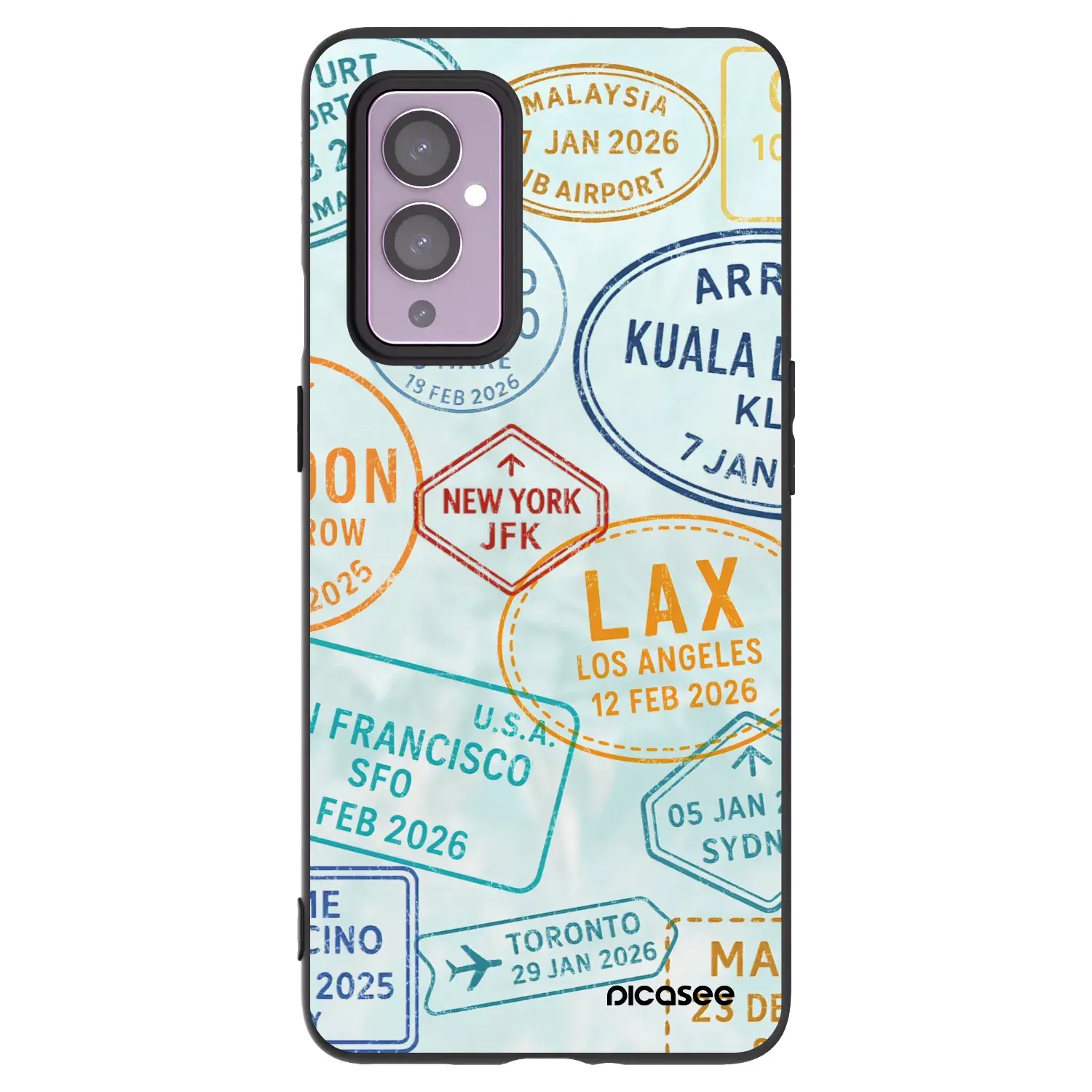 Silikonový černý obal pro OnePlus 9 - PASSPORT EDITION