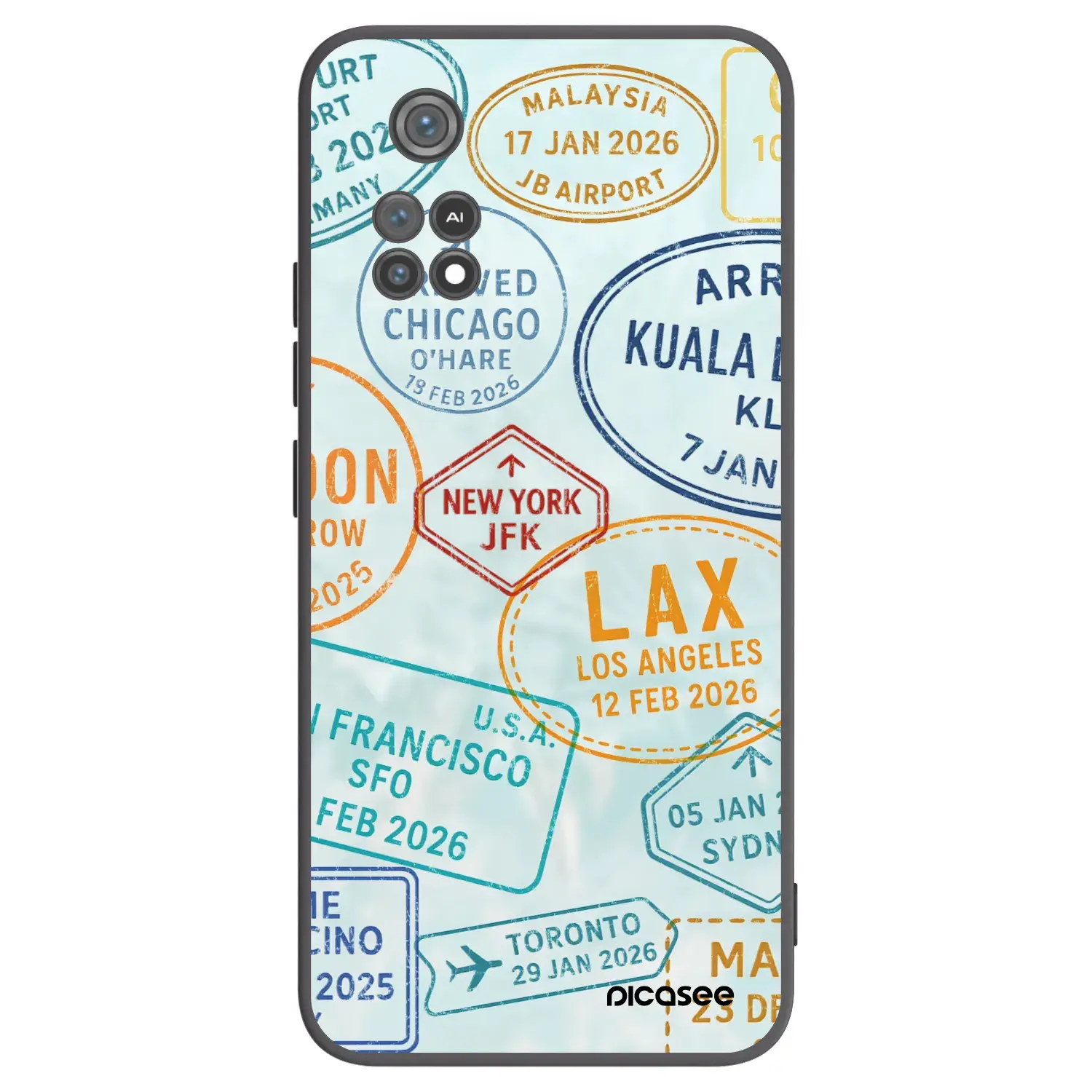 Silikonový černý obal pro Xiaomi Poco M4 Pro - PASSPORT EDITION