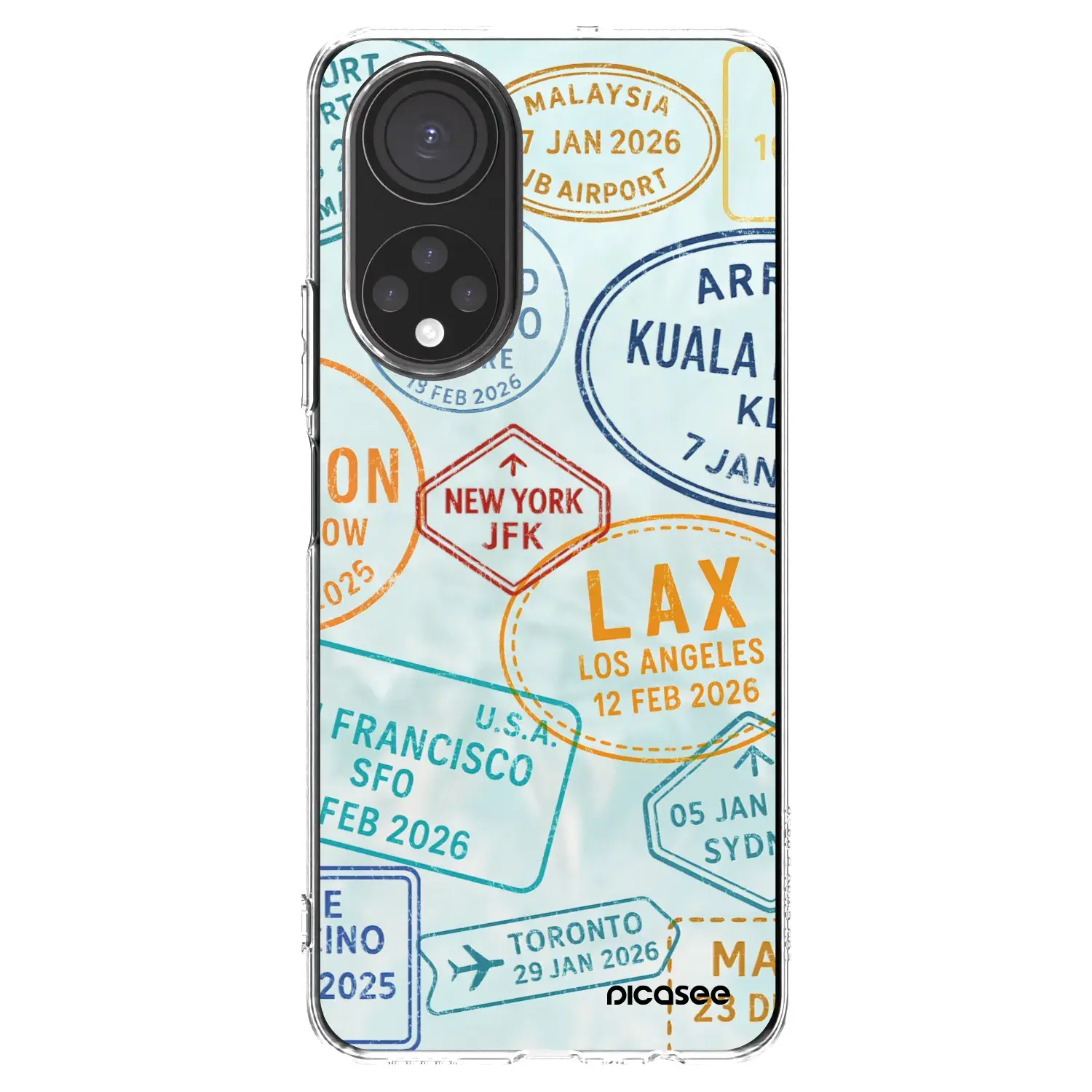 Silikonový průhledný obal pro Honor X7 - PASSPORT EDITION