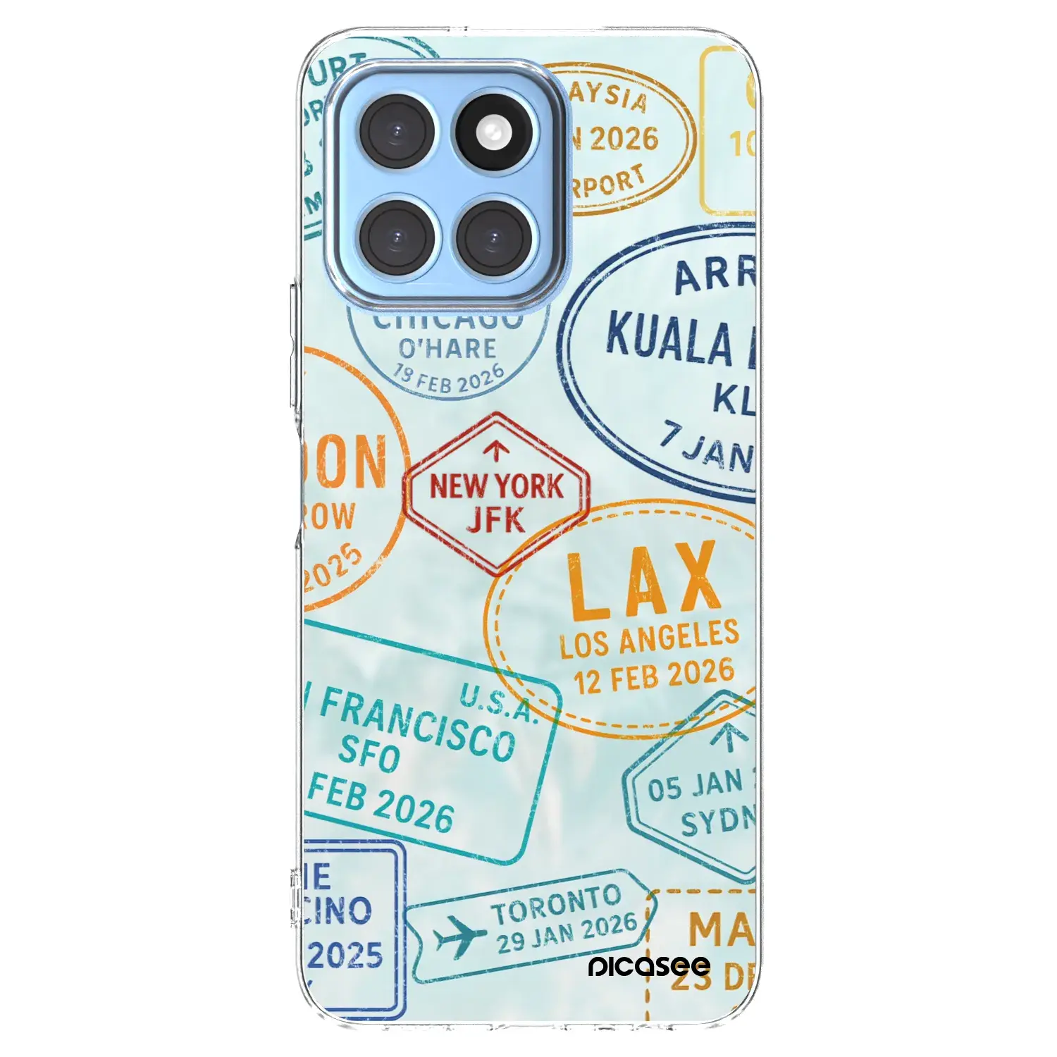 Silikonový průhledný obal pro Honor X8 5G - PASSPORT EDITION
